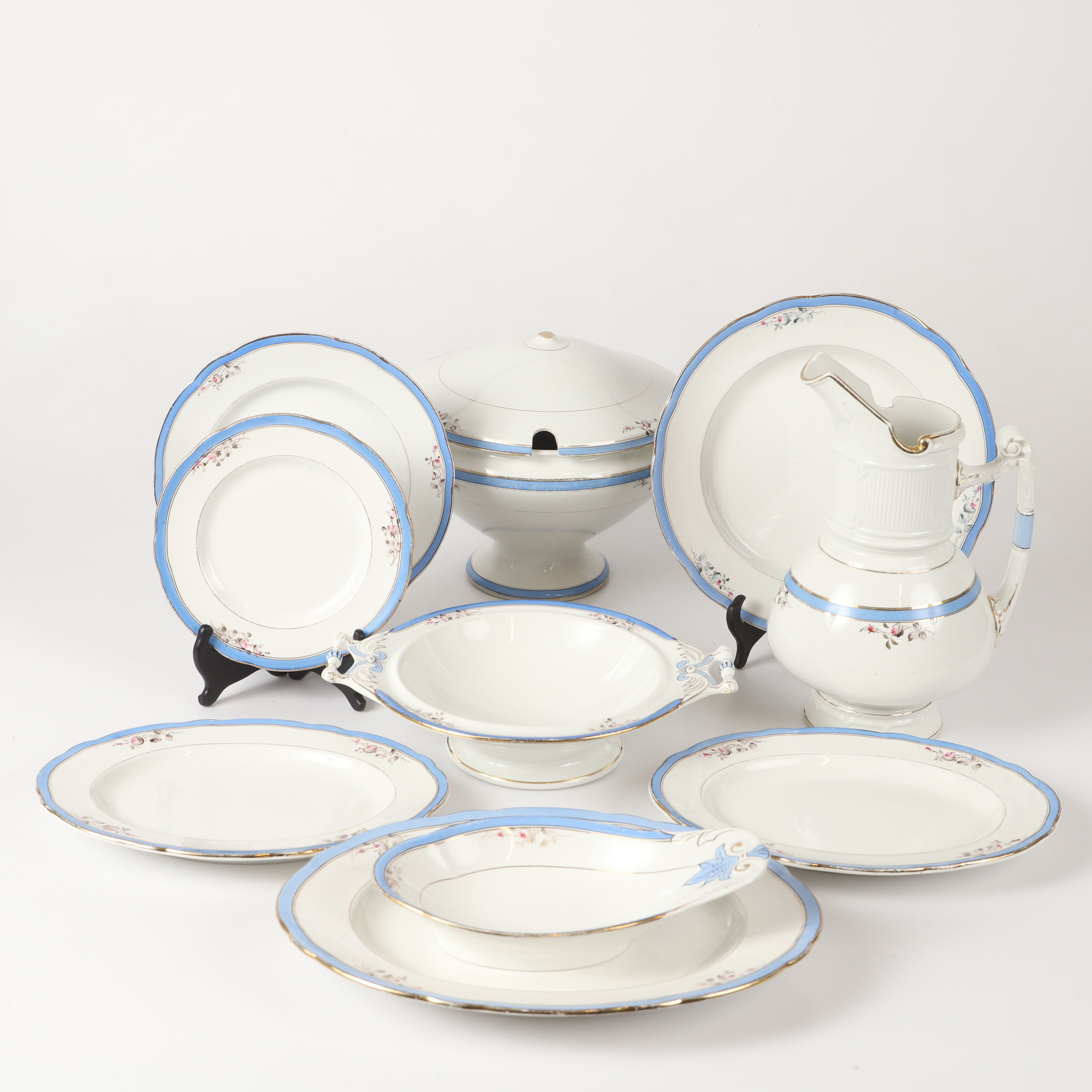 SERVISDELAR, 24 stycken, "Carlstad", Gustavsberg.