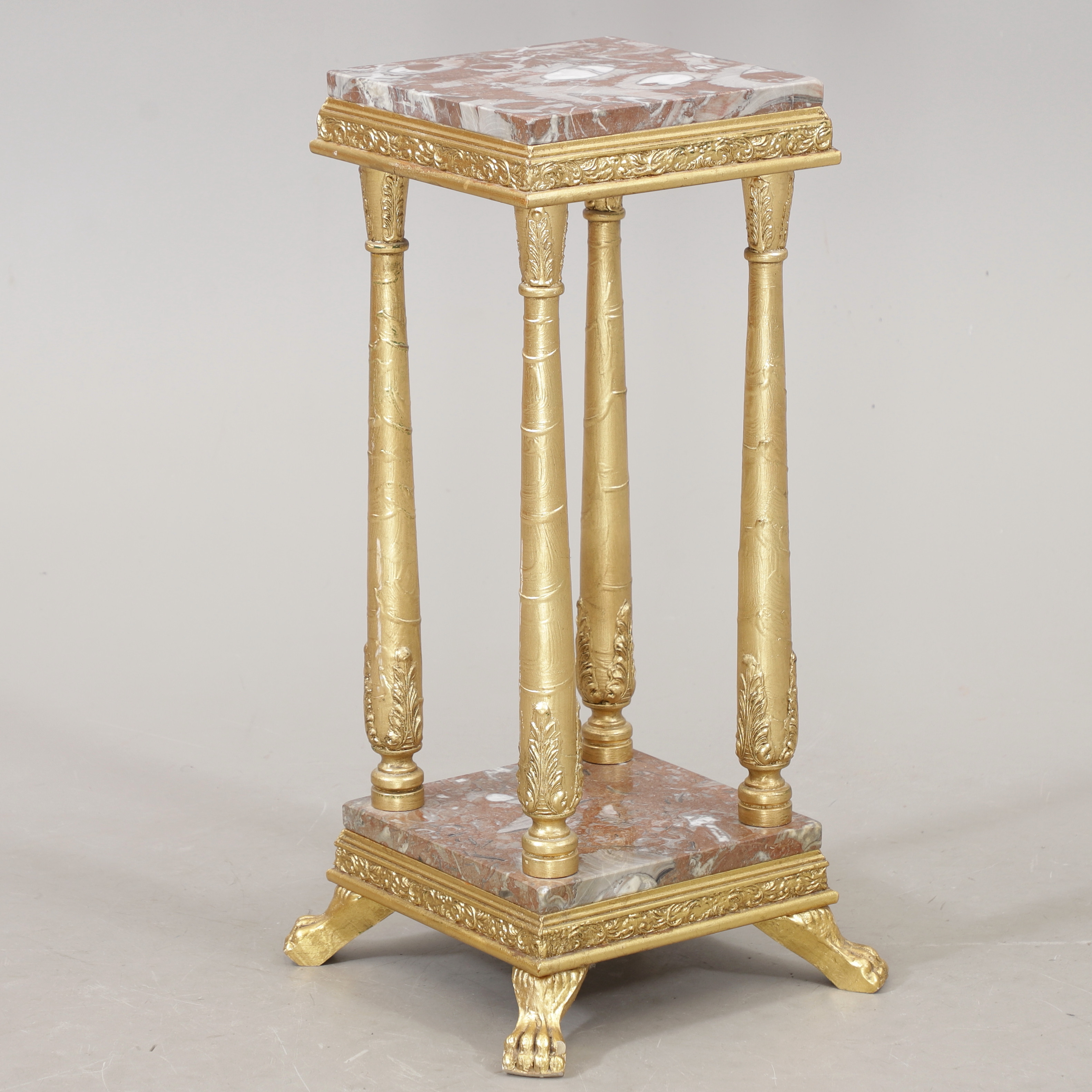 PIEDESTAL med stenskivor, 1900-talets mitt.