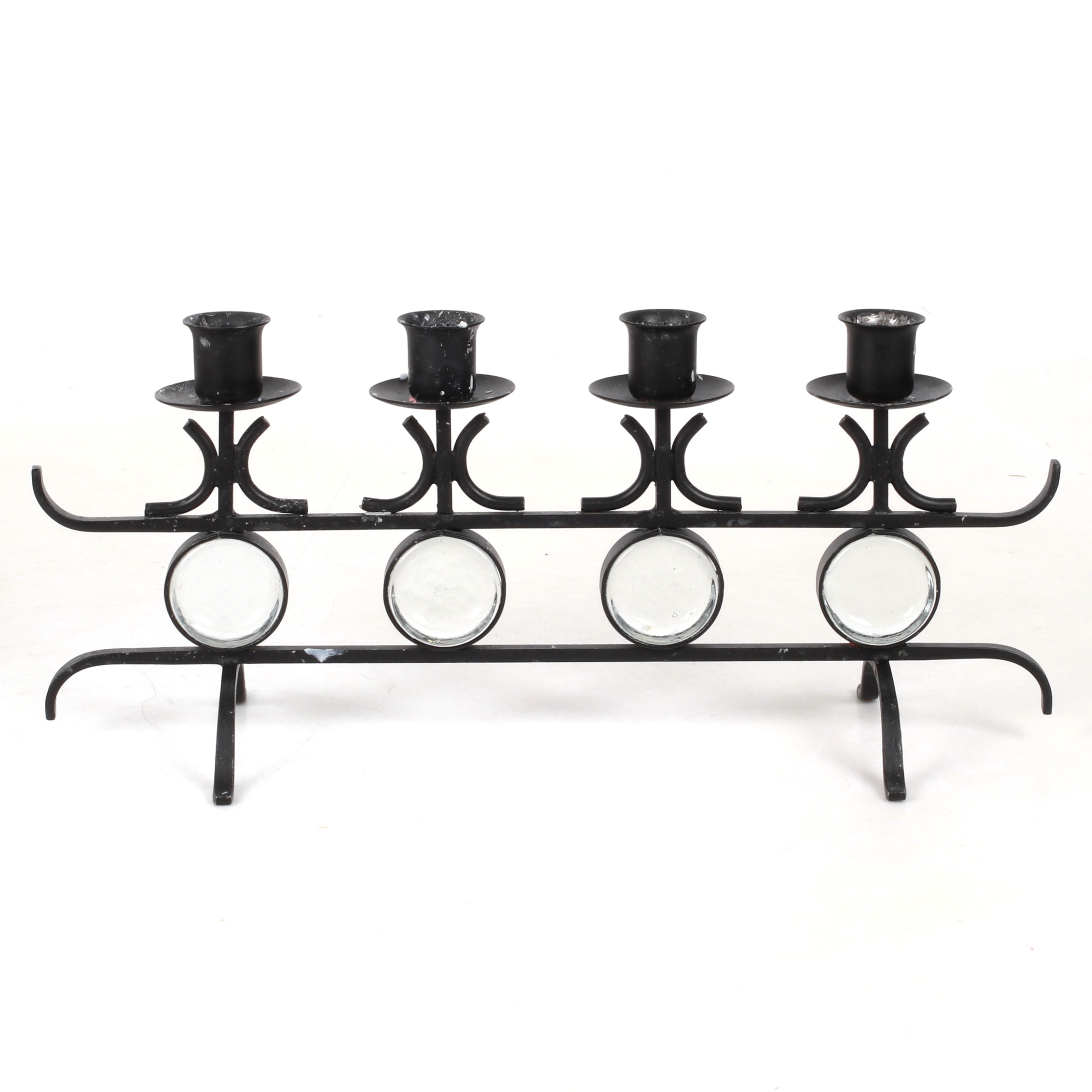 LJUSSTAKE, smide, glas, 1900-talets senare del.