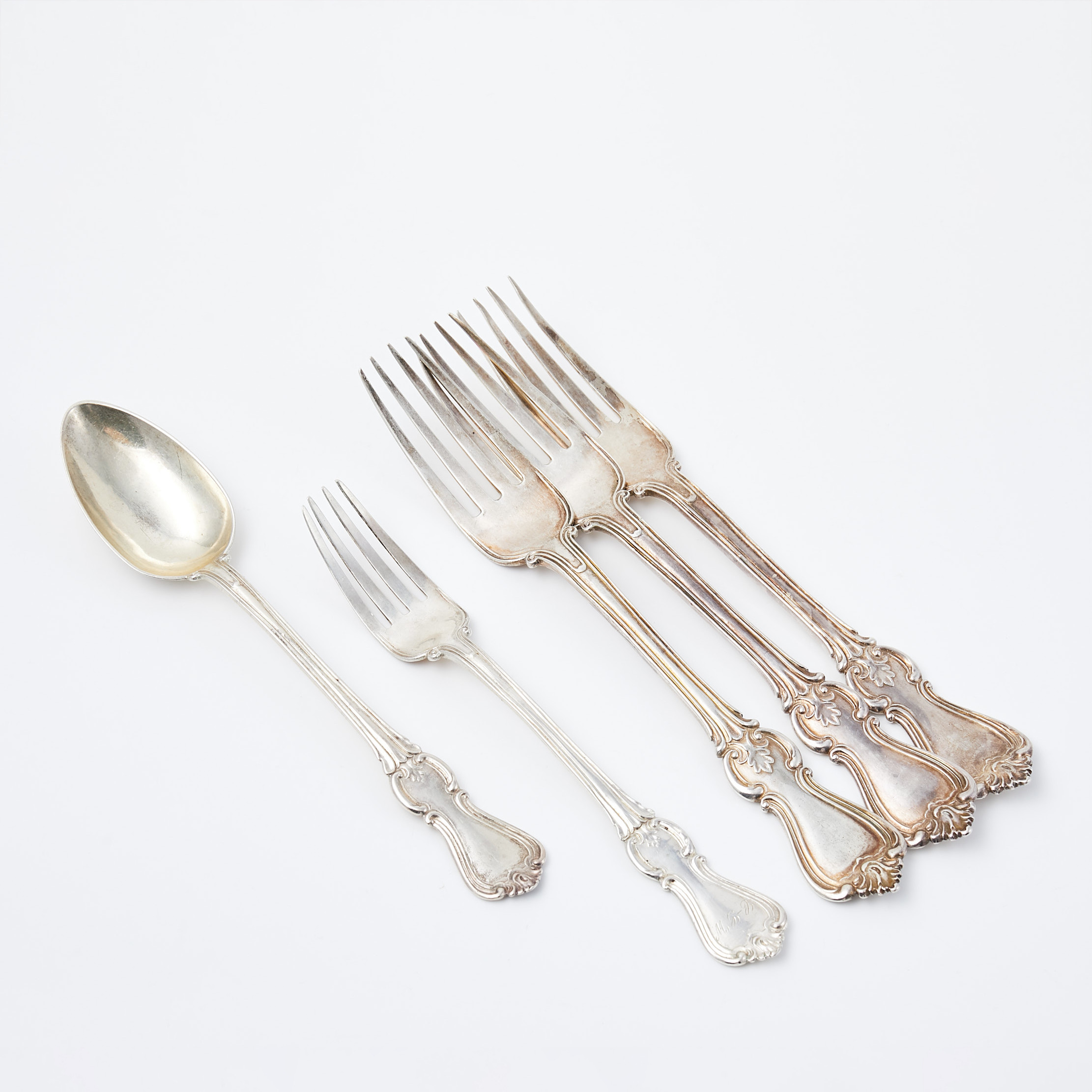 BESTICK, 5 dlr, silver, "Olga", Stockholm 1855-1874.