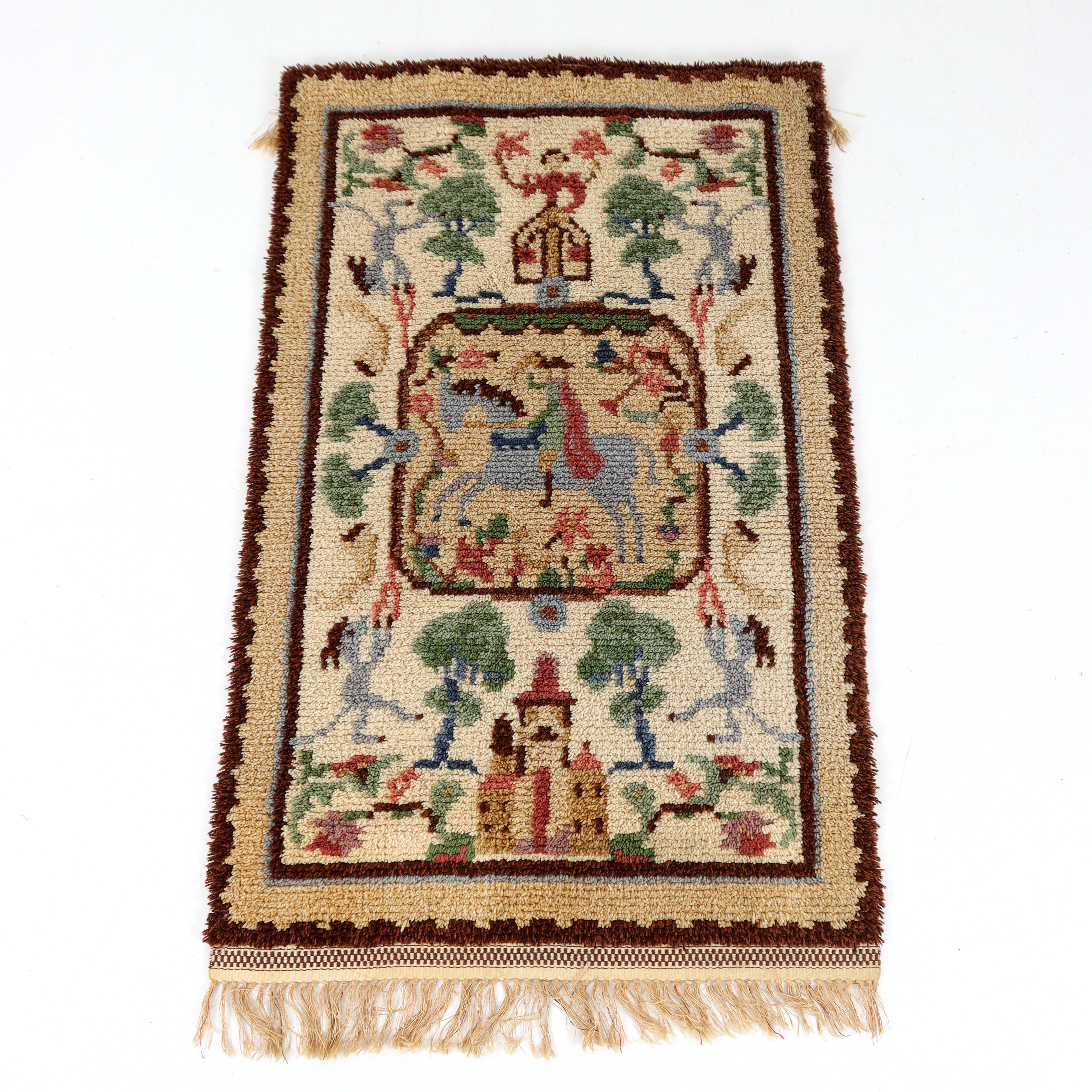 RYAMATTA, motiv ur folksagan om Trolle-Ljungby. 1900-tal.