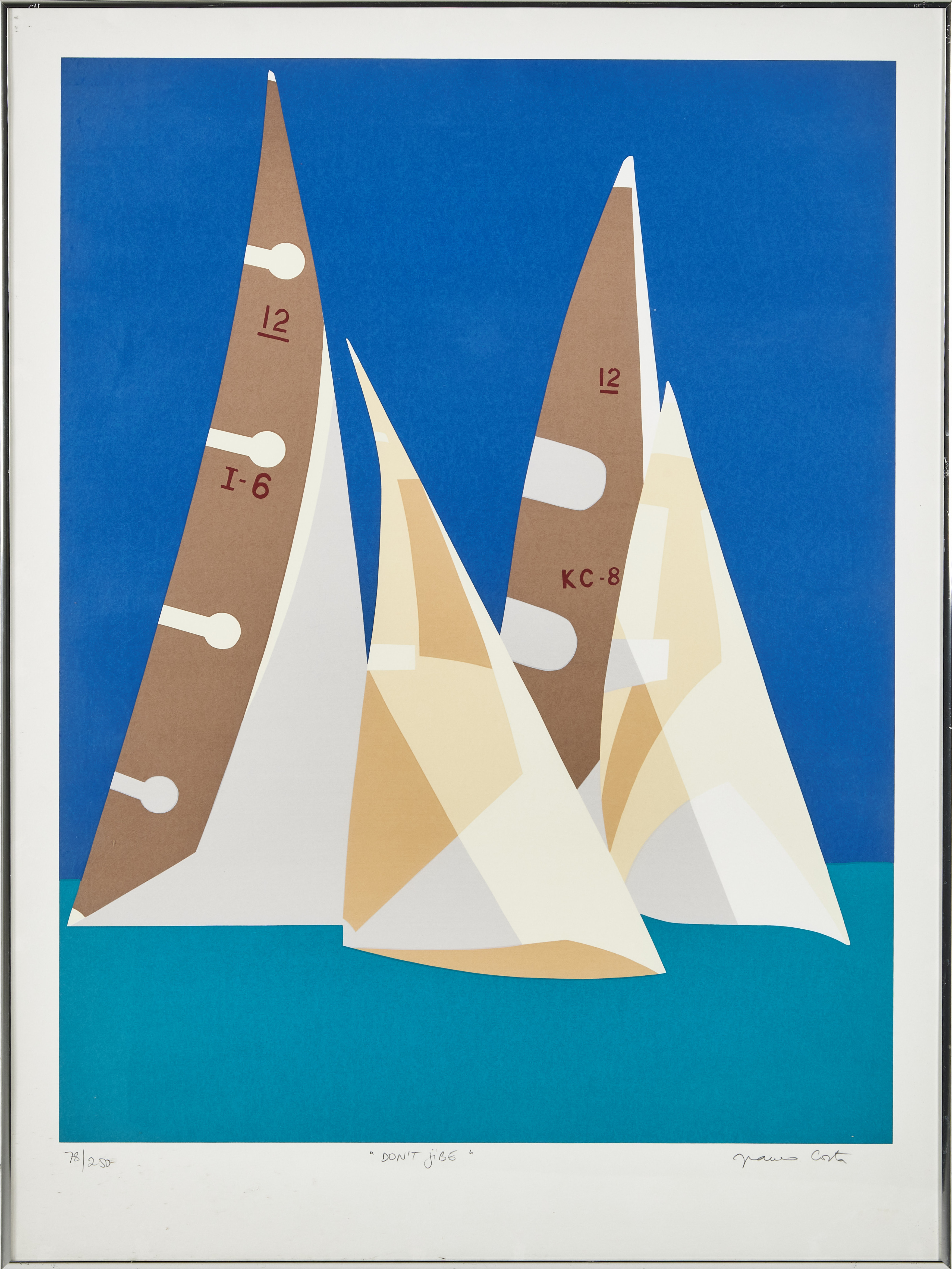 FRANCO COSTA. "Don´t jibe", färglitografi, signerad, numrerad 78/250.