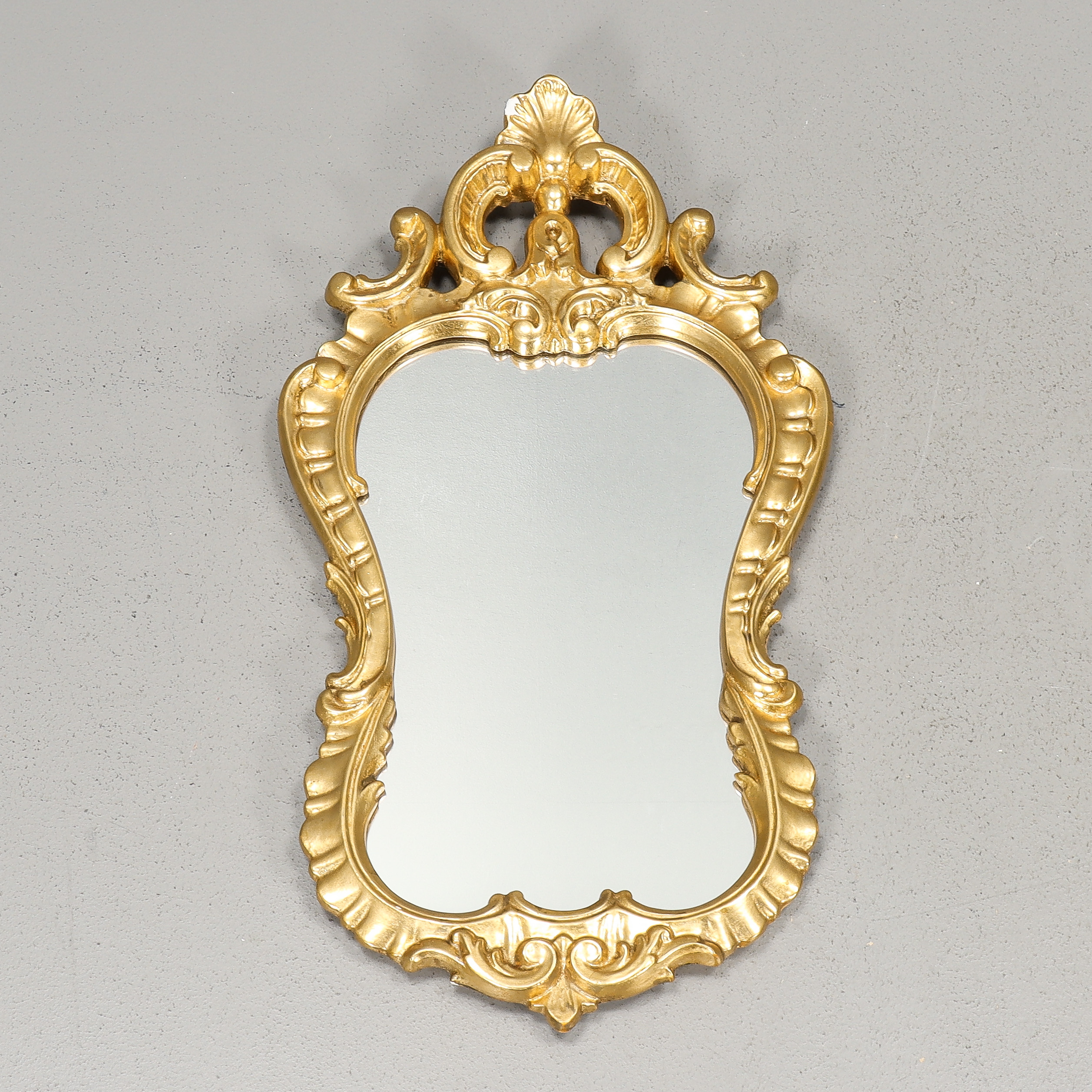 VÄGGSPEGEL förgylld, 1900-tal.