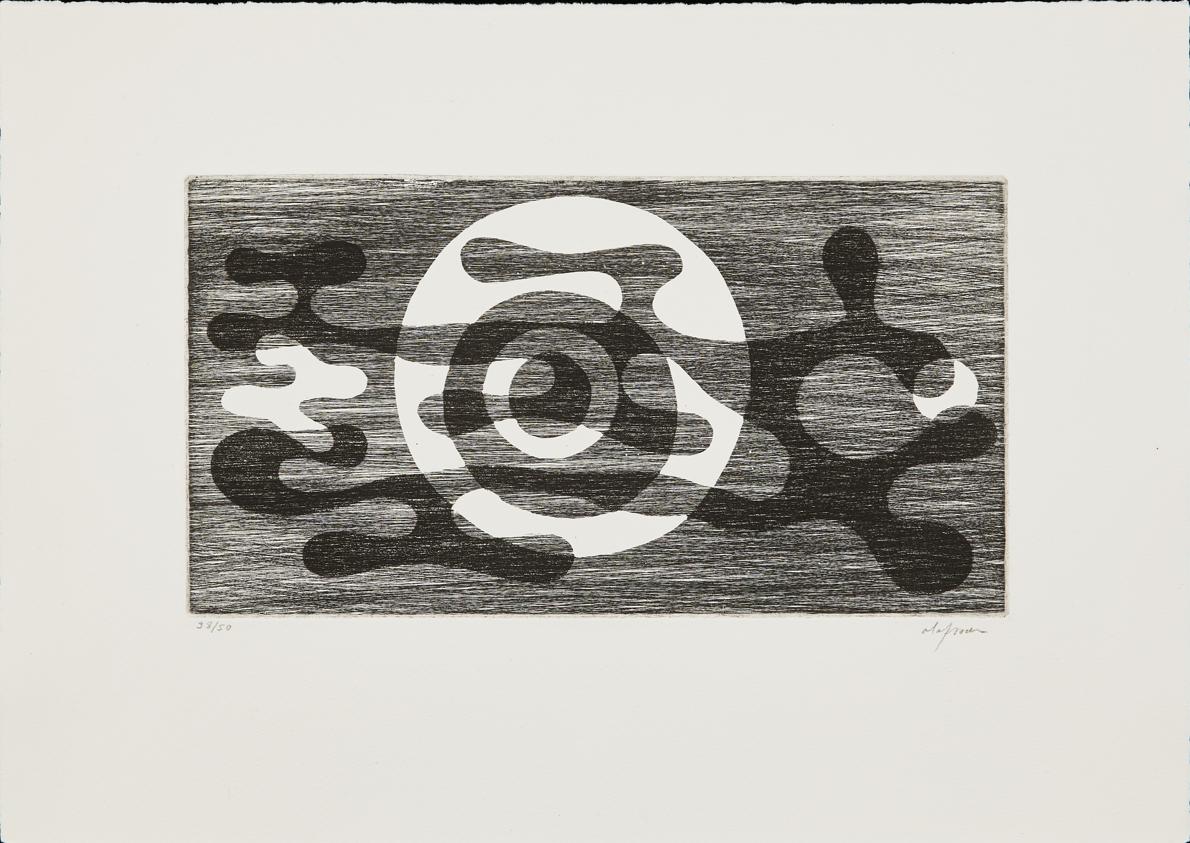 PIERRE OLOFSSON. Figurkomposition, etsning.