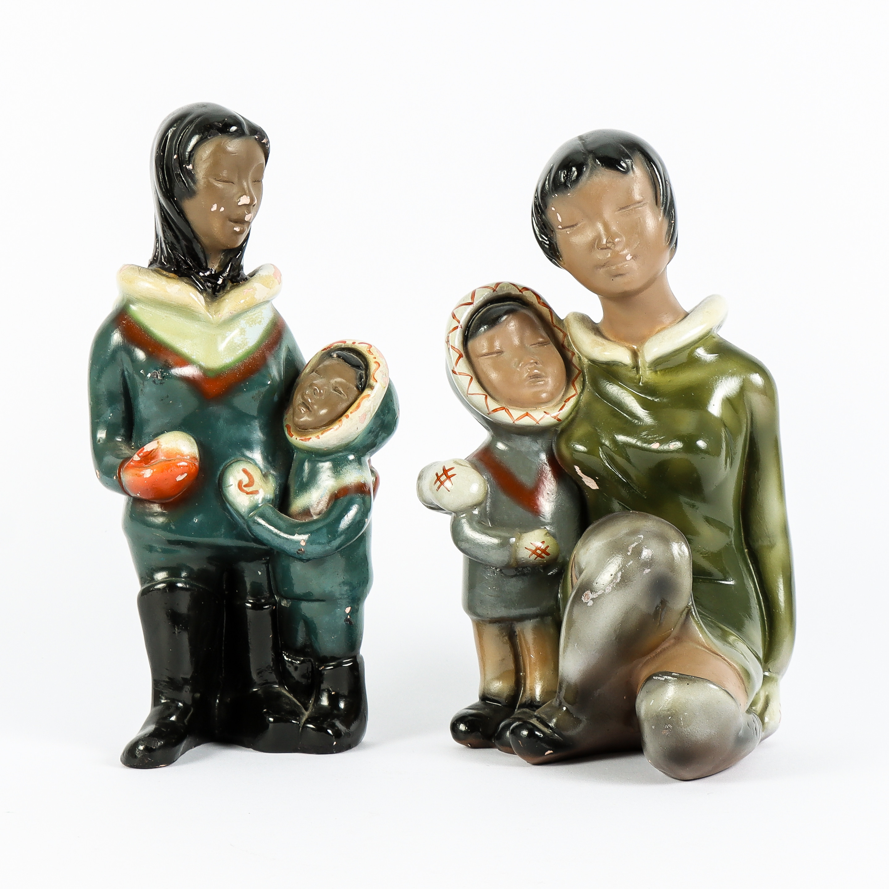 GONO MANCA. Gipsskulpturer 2 stycken.