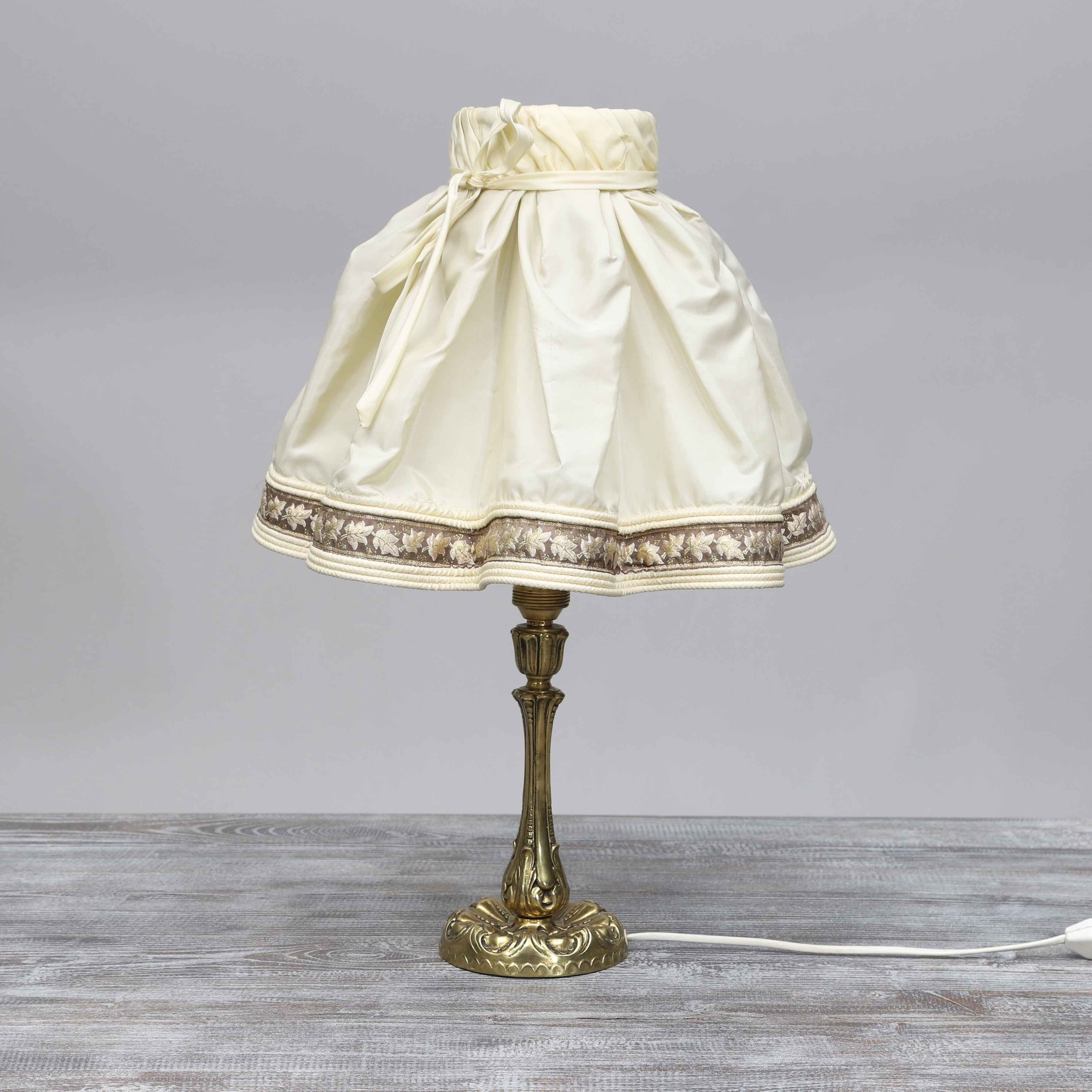 BORDSLAMPA, mässing, Sverige, 1930-/40-tal.