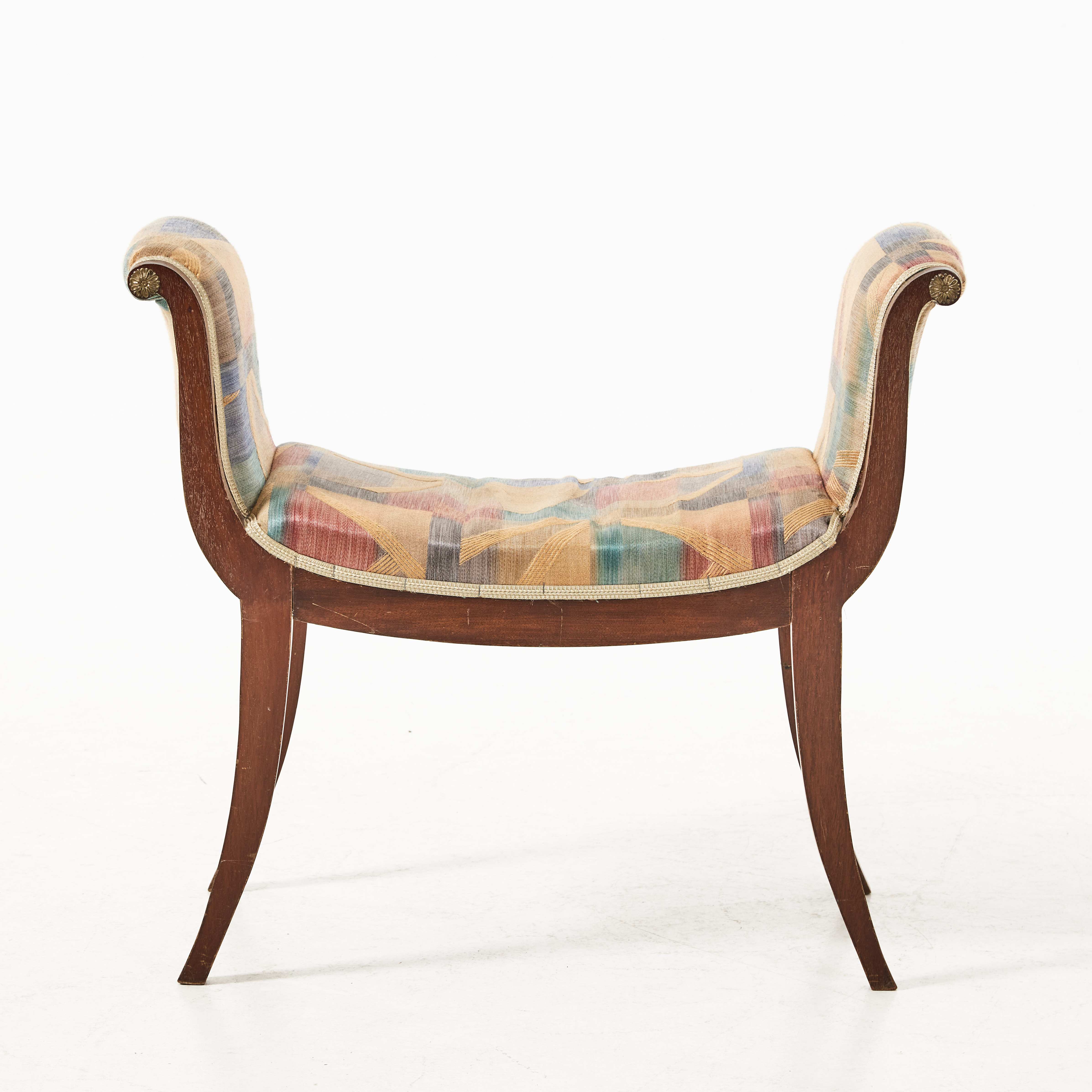 TABURETT, 1900-talets början, empirestil, mahogny.