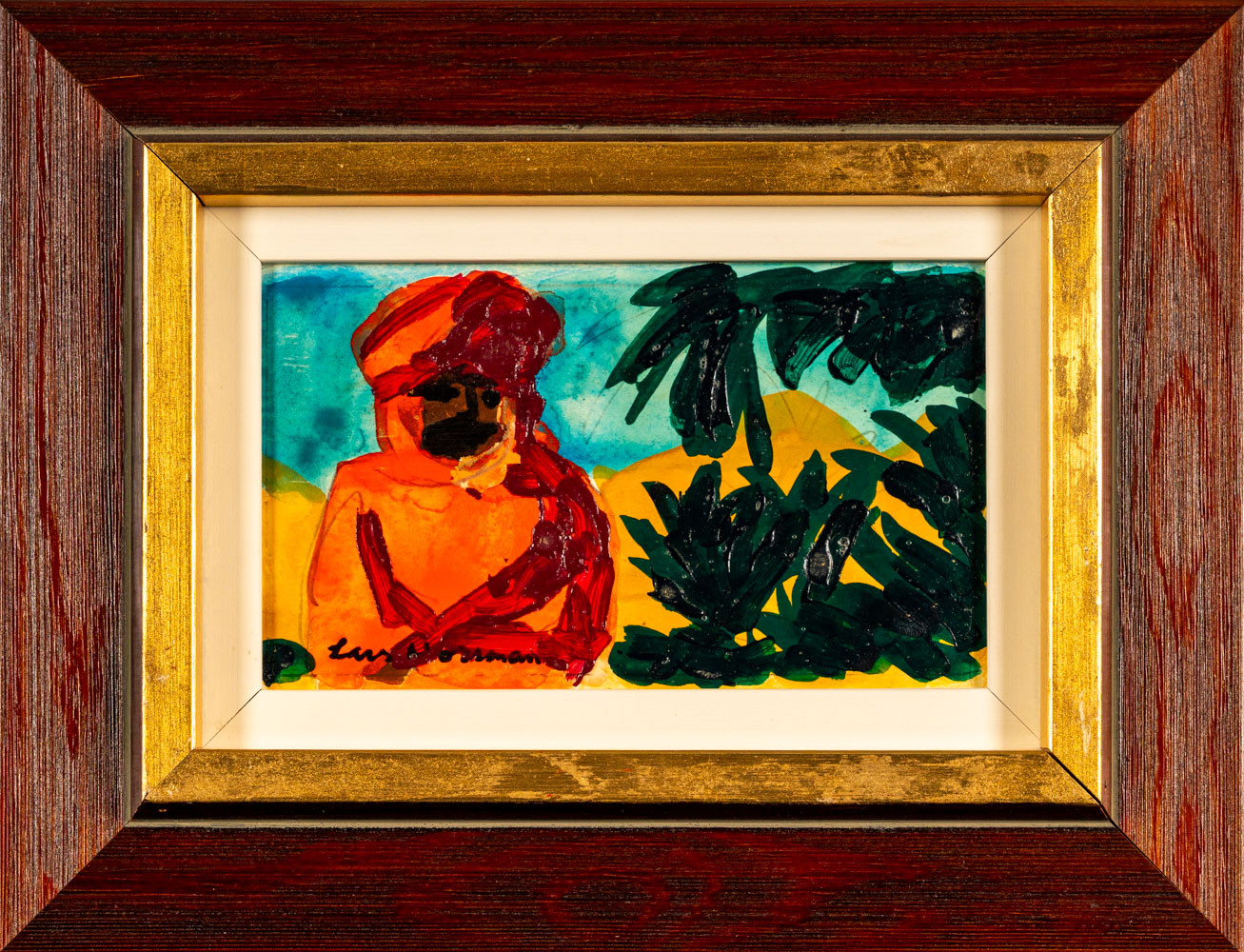 LARS NORRMAN. Olja på pannå, signerad.