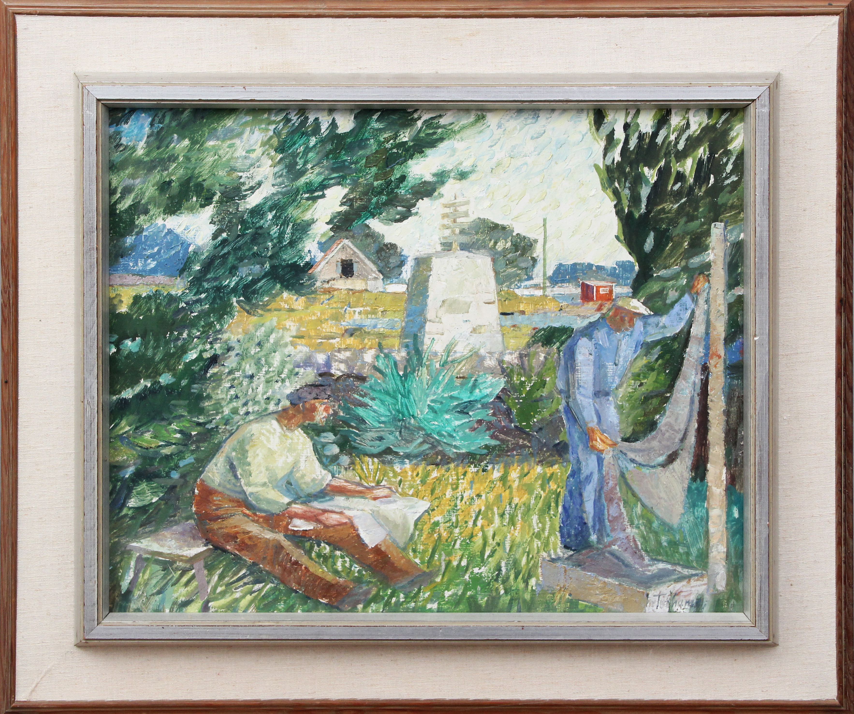 GUNNAR TORHAMN. OLJA, på pannå, signerad.