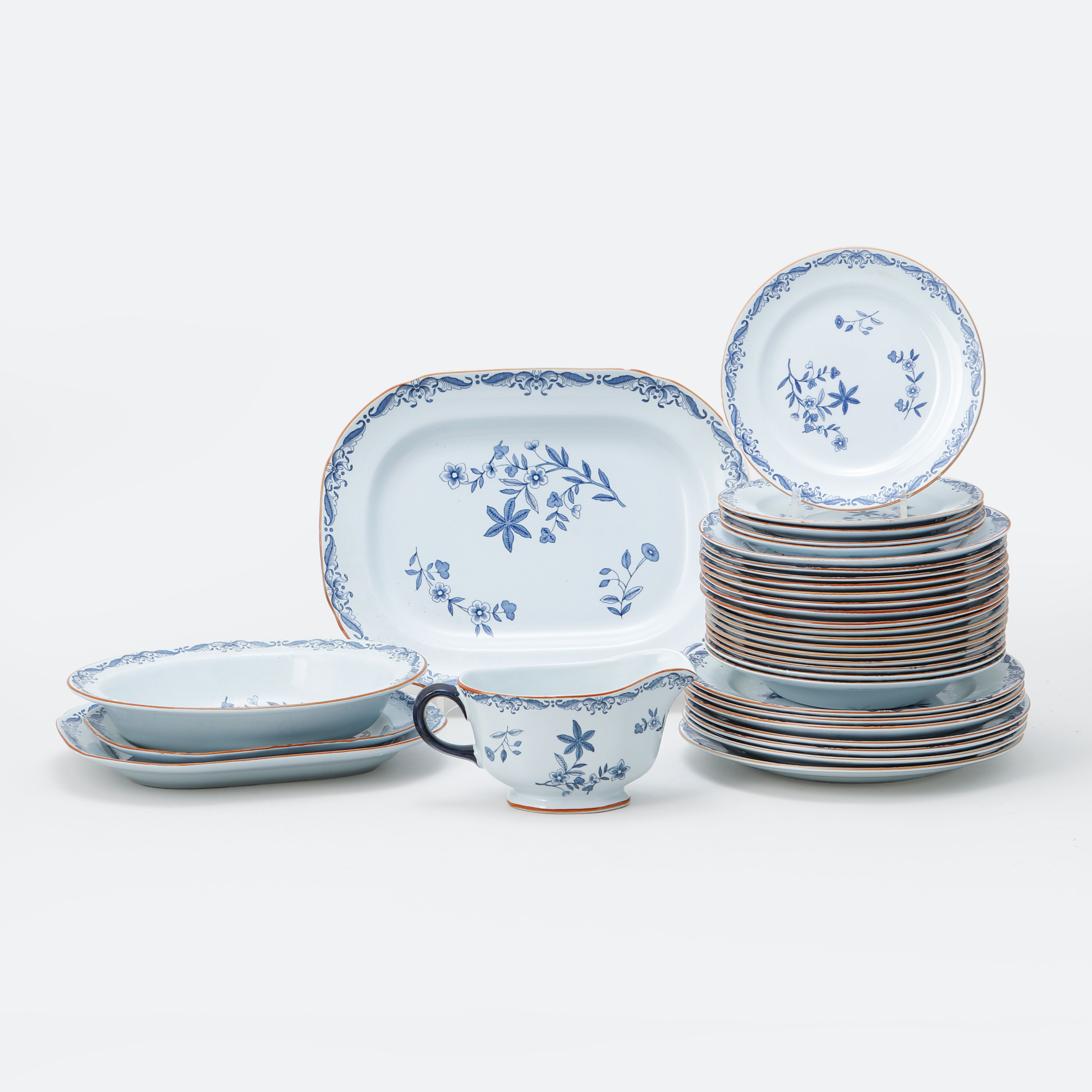 SERVISDELAR, "Ostindia", 34 delar, Rörstrand.