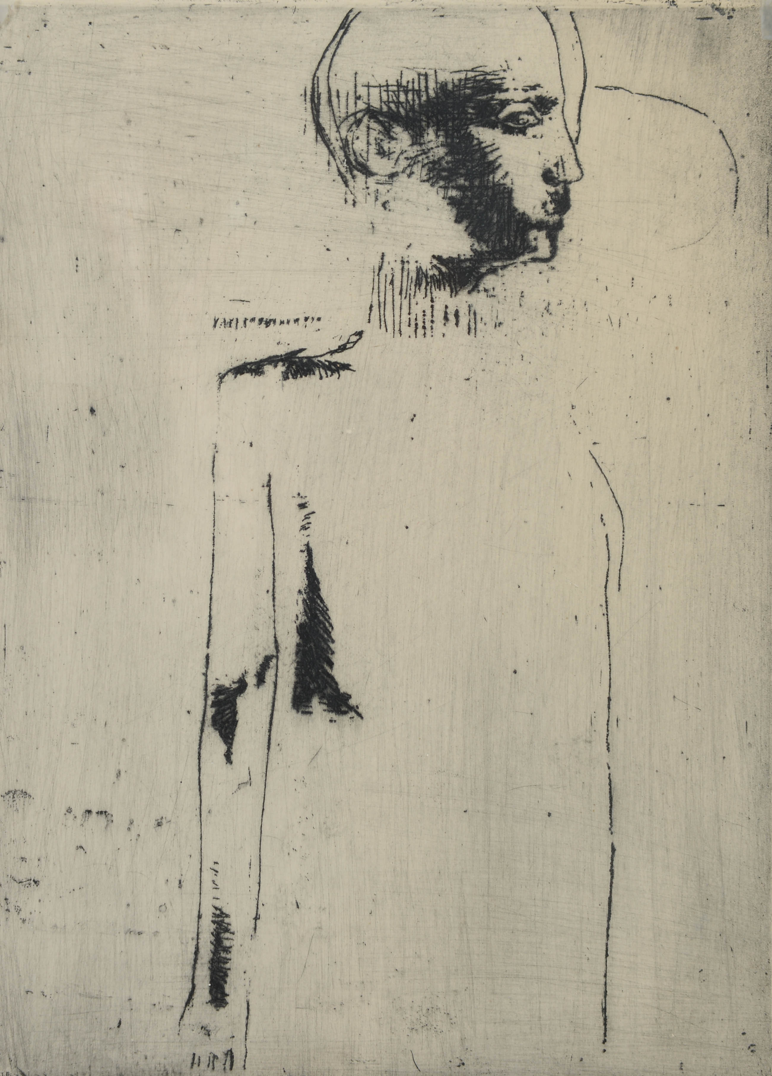 BIRGITTA LILJEBLADH. Figurativt motiv, etsning, signerad samt numrerad 178/310.