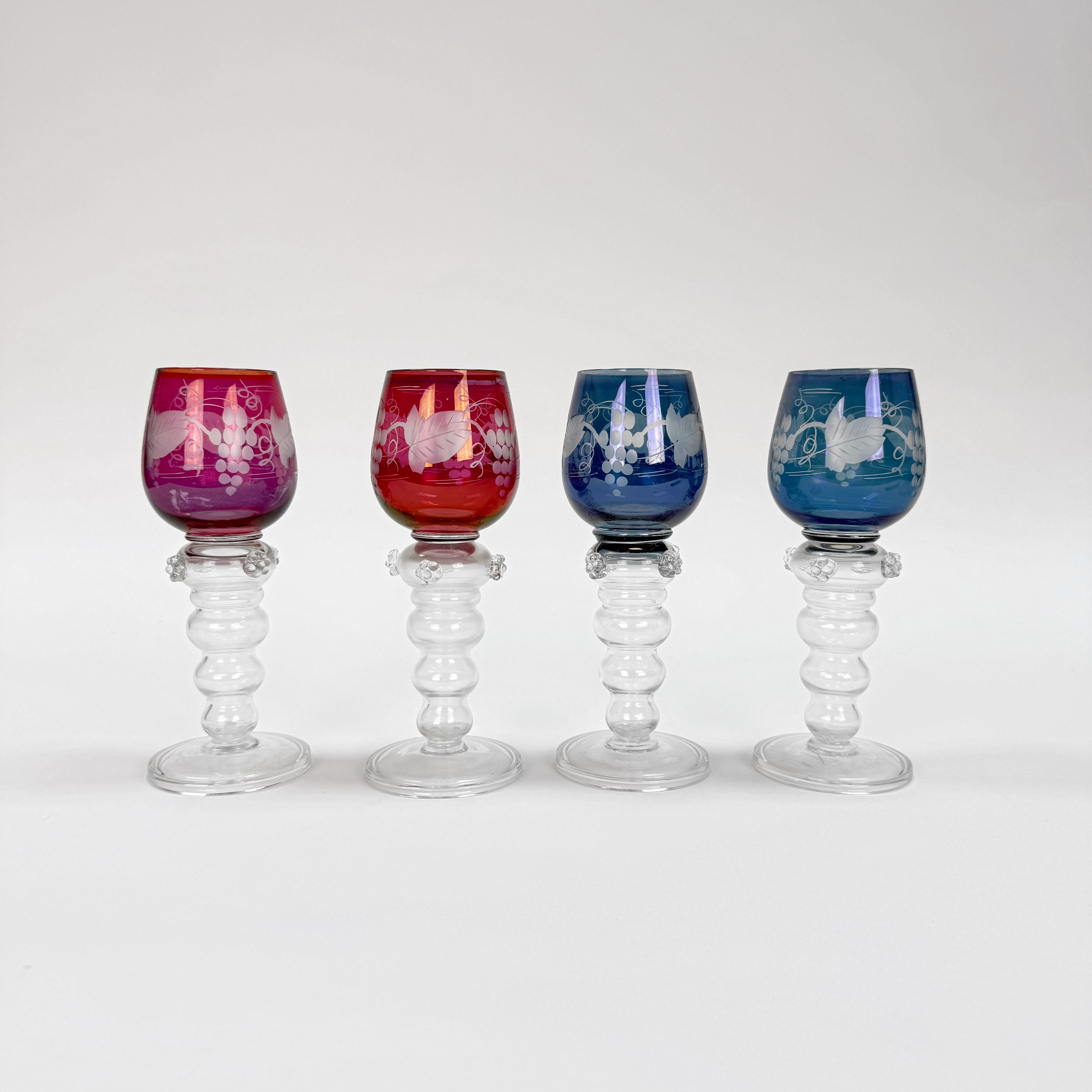 GLAS - Remmare 4 st, olika färger.