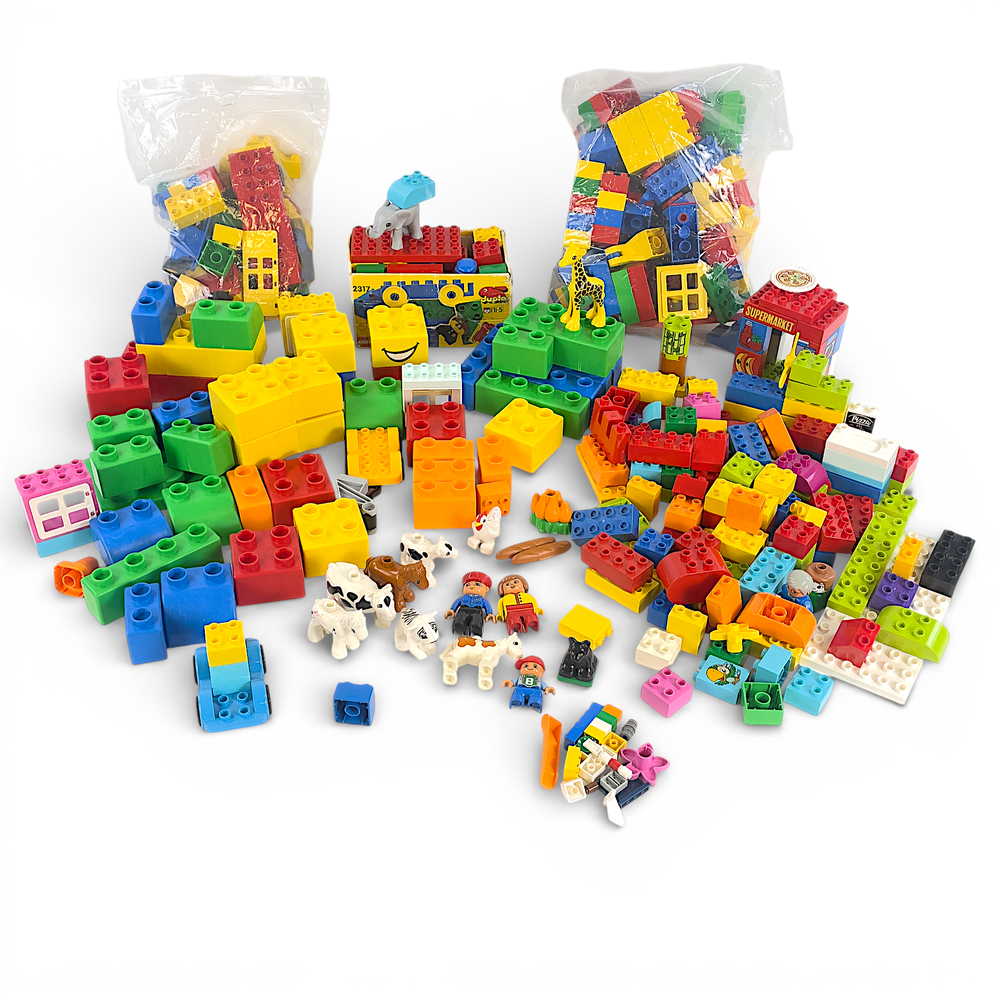 BYGGKLOSSAR, ca 4,8 kg, majoriteten Duplo, 2000-tal.