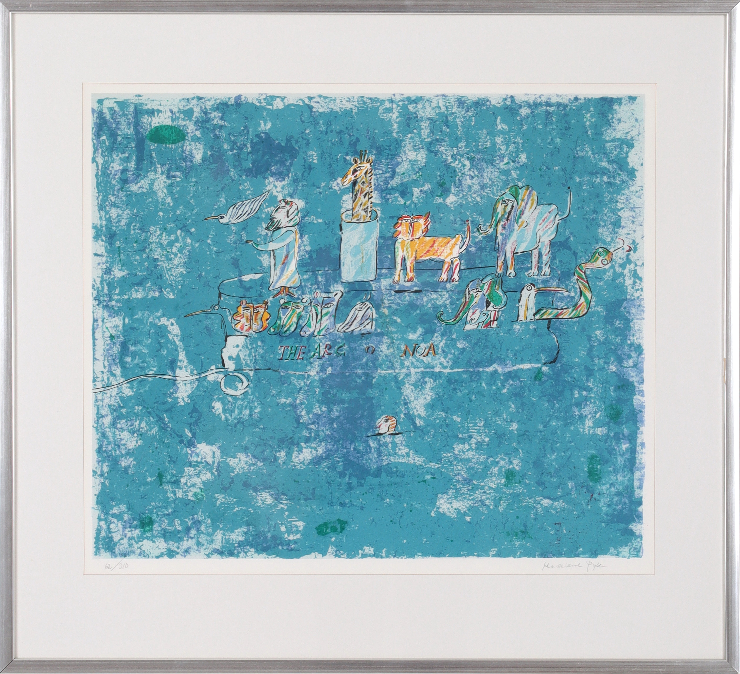 MADELEINE PYK. "Noaks Ark", litografi, signerad och numrerad 62/310.
