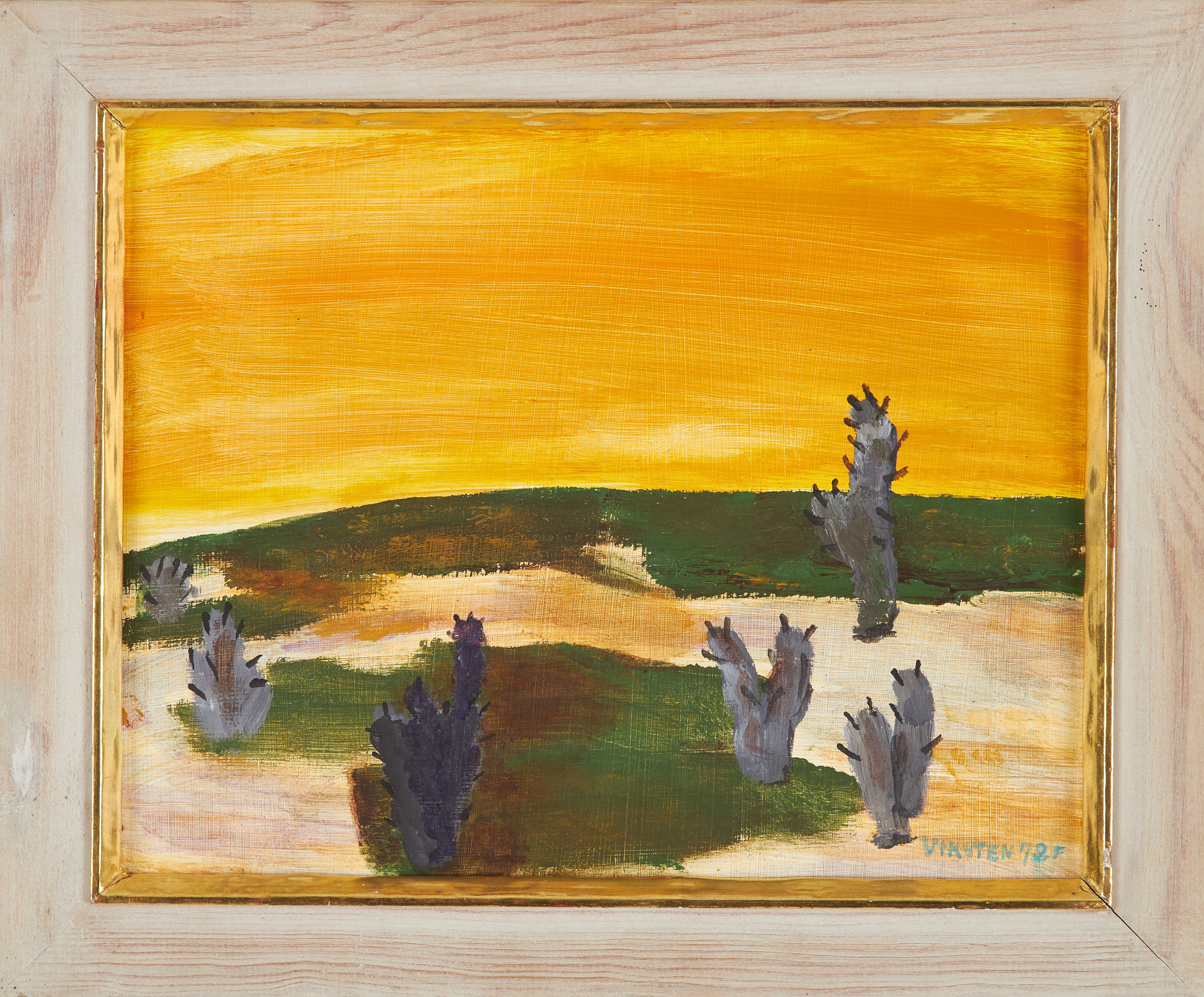 HANS VIKSTEN (1926-1987). Kaktusar, olja på pannå, signerad och daterad 72.