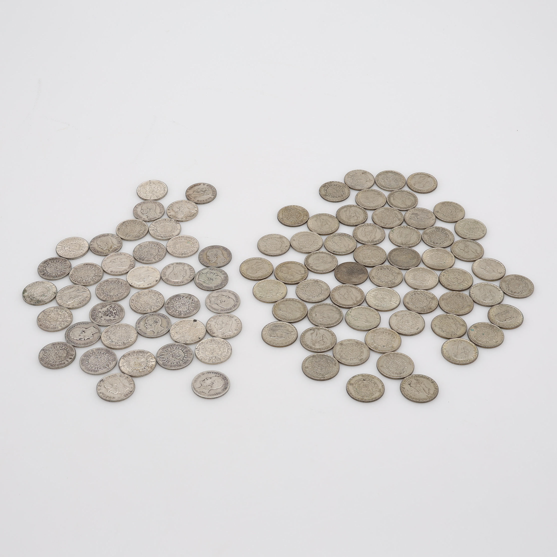 SILVERMYNT, 82 ST, 40/80% SILVER, 1 KRONA, SVERIGE, 1875-1963, TOTALT Ca. 659,7 g.