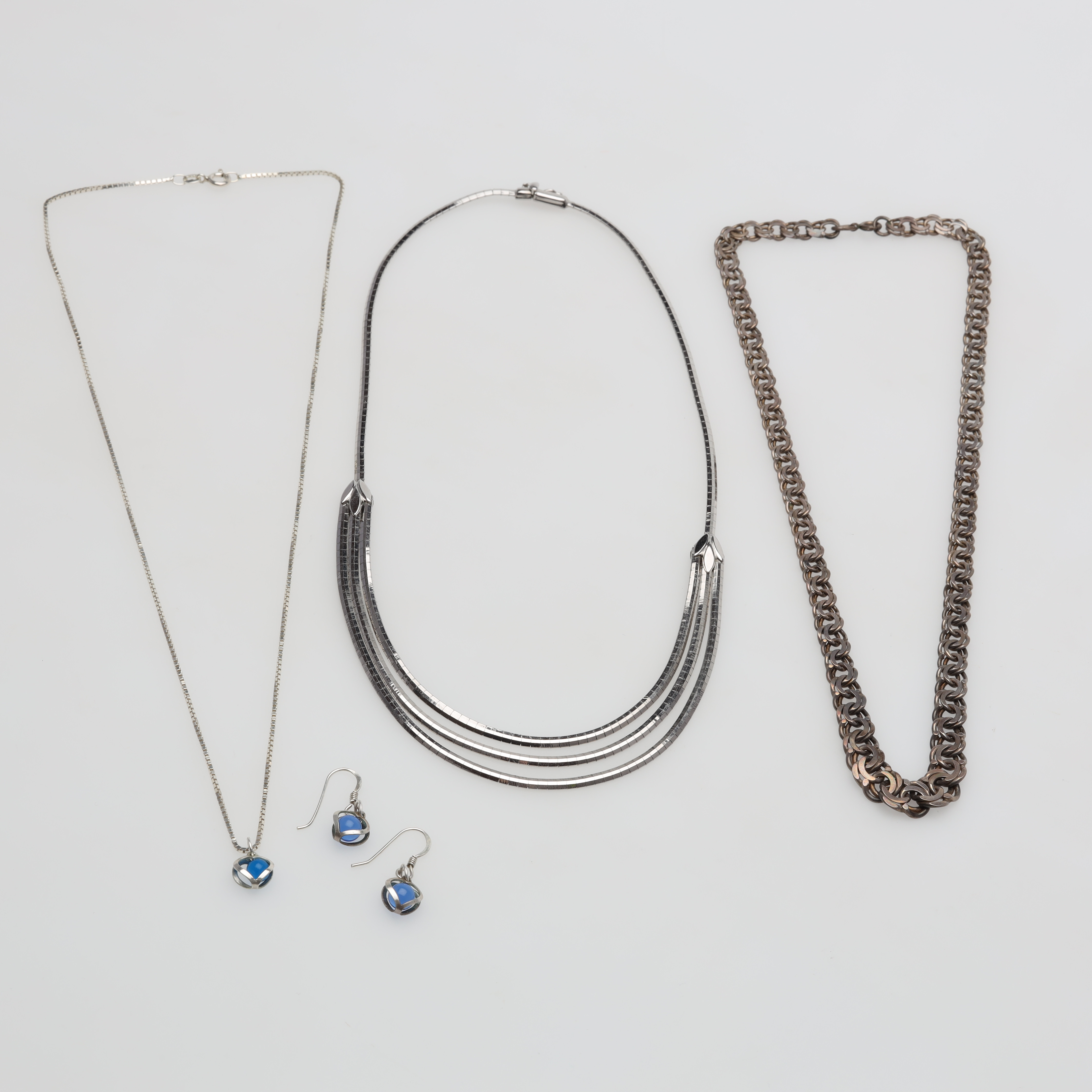 SILVERSMYCKEN 5 delar bruttovikt ca 54,3 gram.