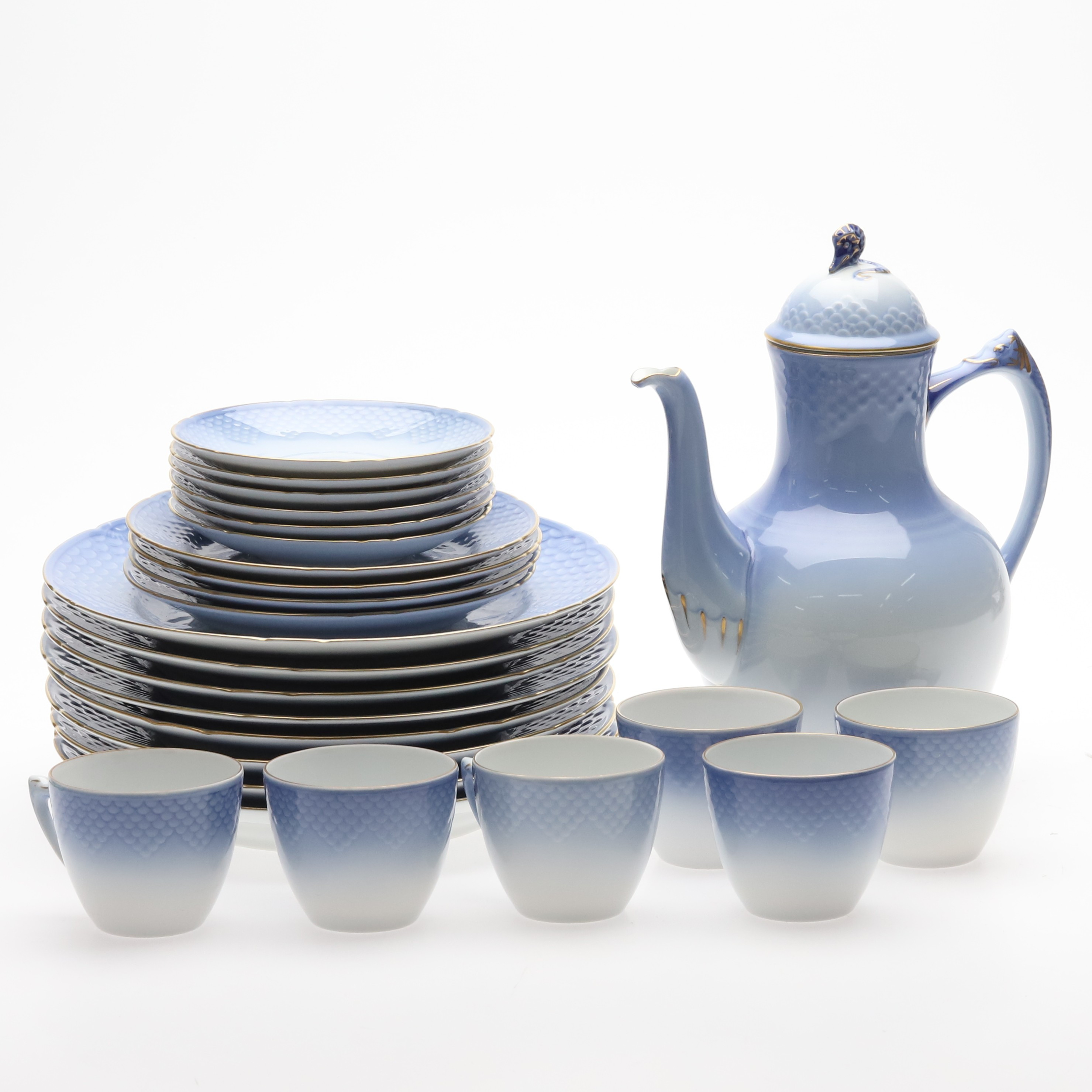 SERVISDELAR, Bing & Gröndahl" Blå ton", 26 delar.