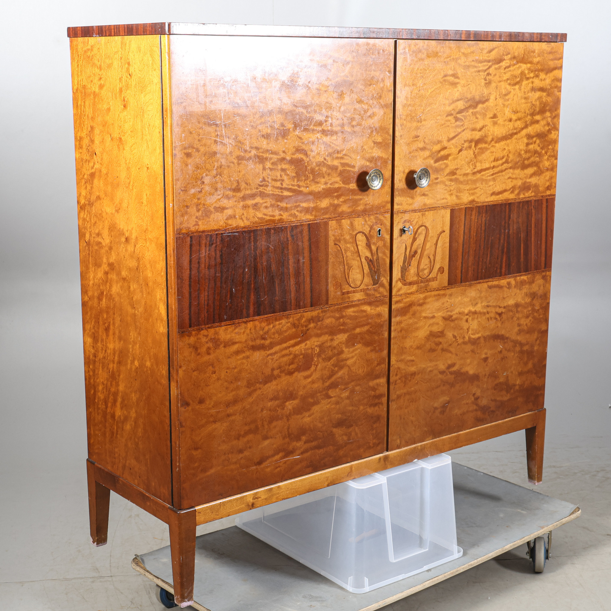 LINNESKÅP, art deco, 1930/40-tal.