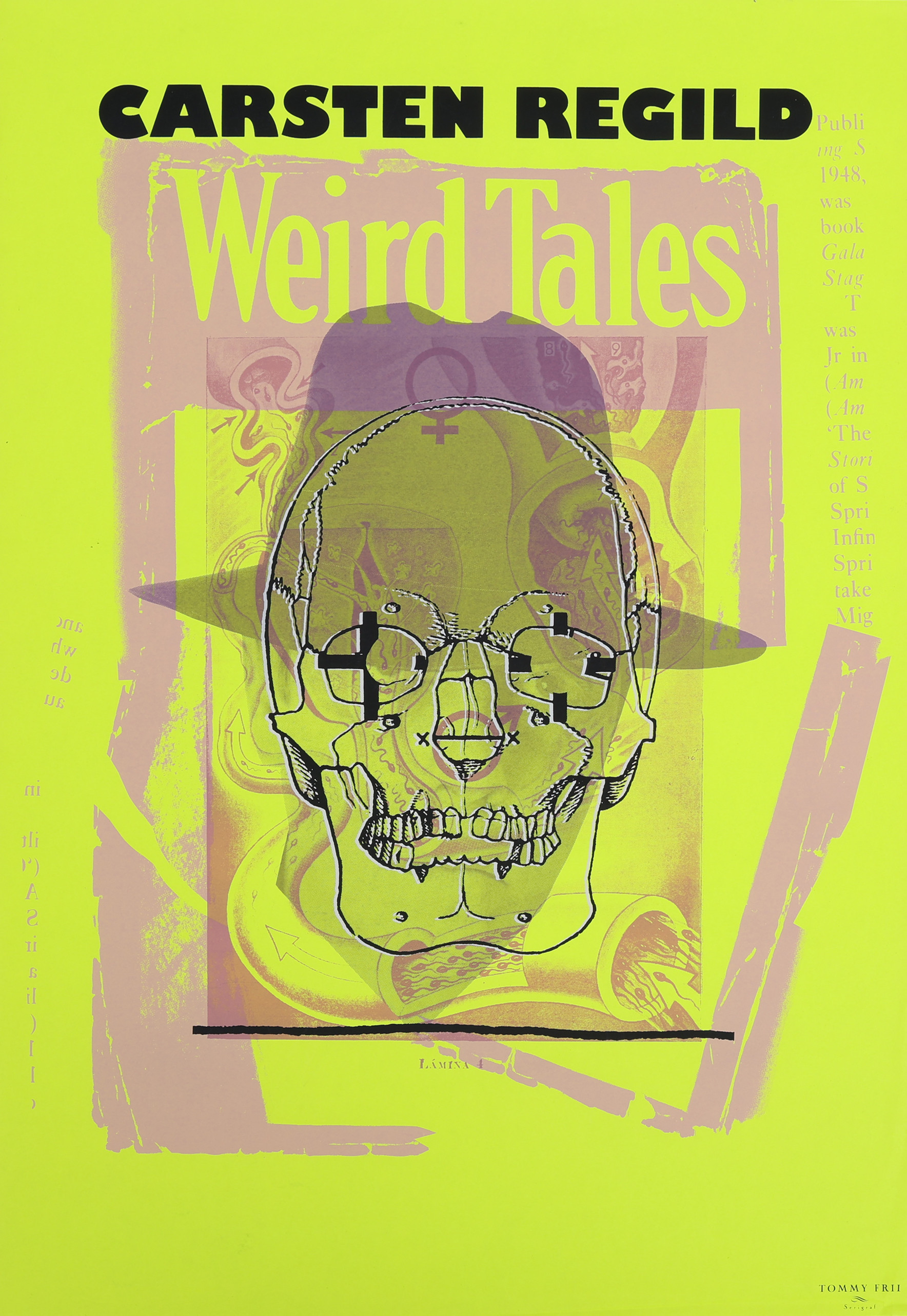 CARSTEN REGILD. AFFISCH, "WEIRD TALES".
