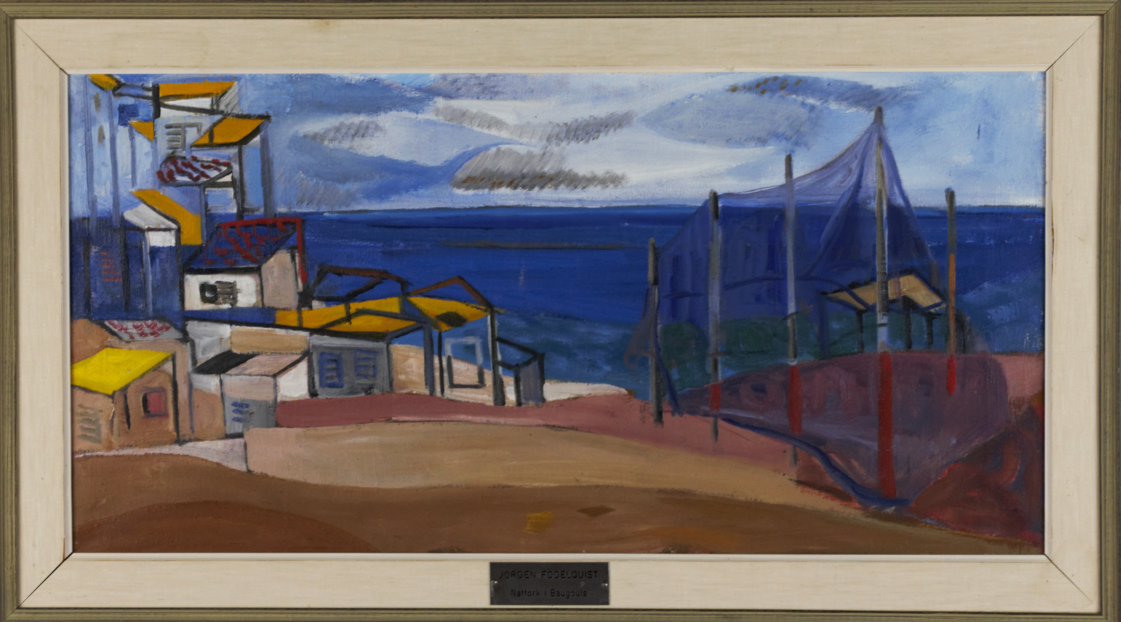 JÖRGEN FOGELQUIST. Olja på duk, "Nättork i Baugouls", 1900-tal.