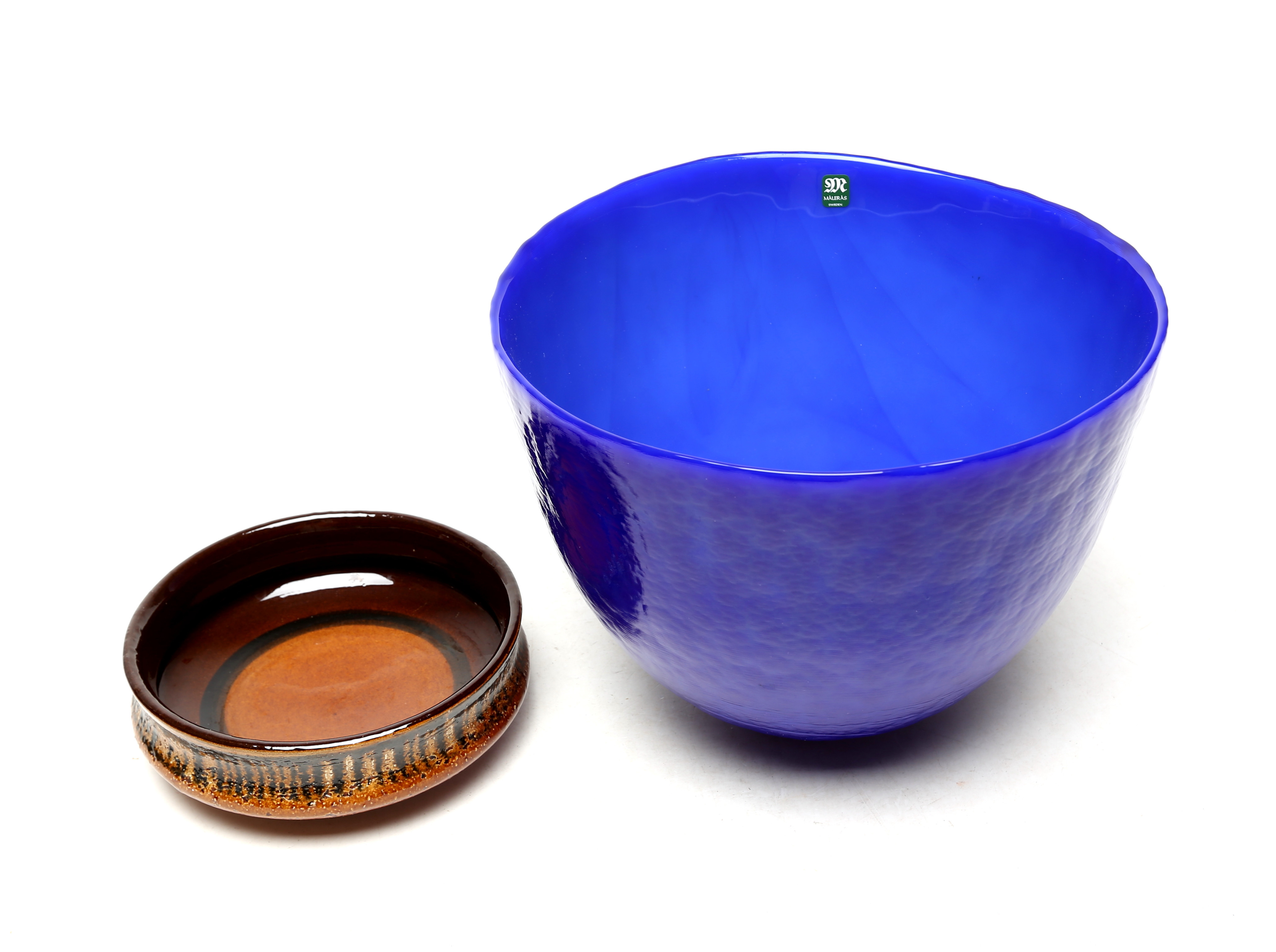 SKÅLAR 2 st, glas/keramik, Eva Englund Målerås och Gabriel.