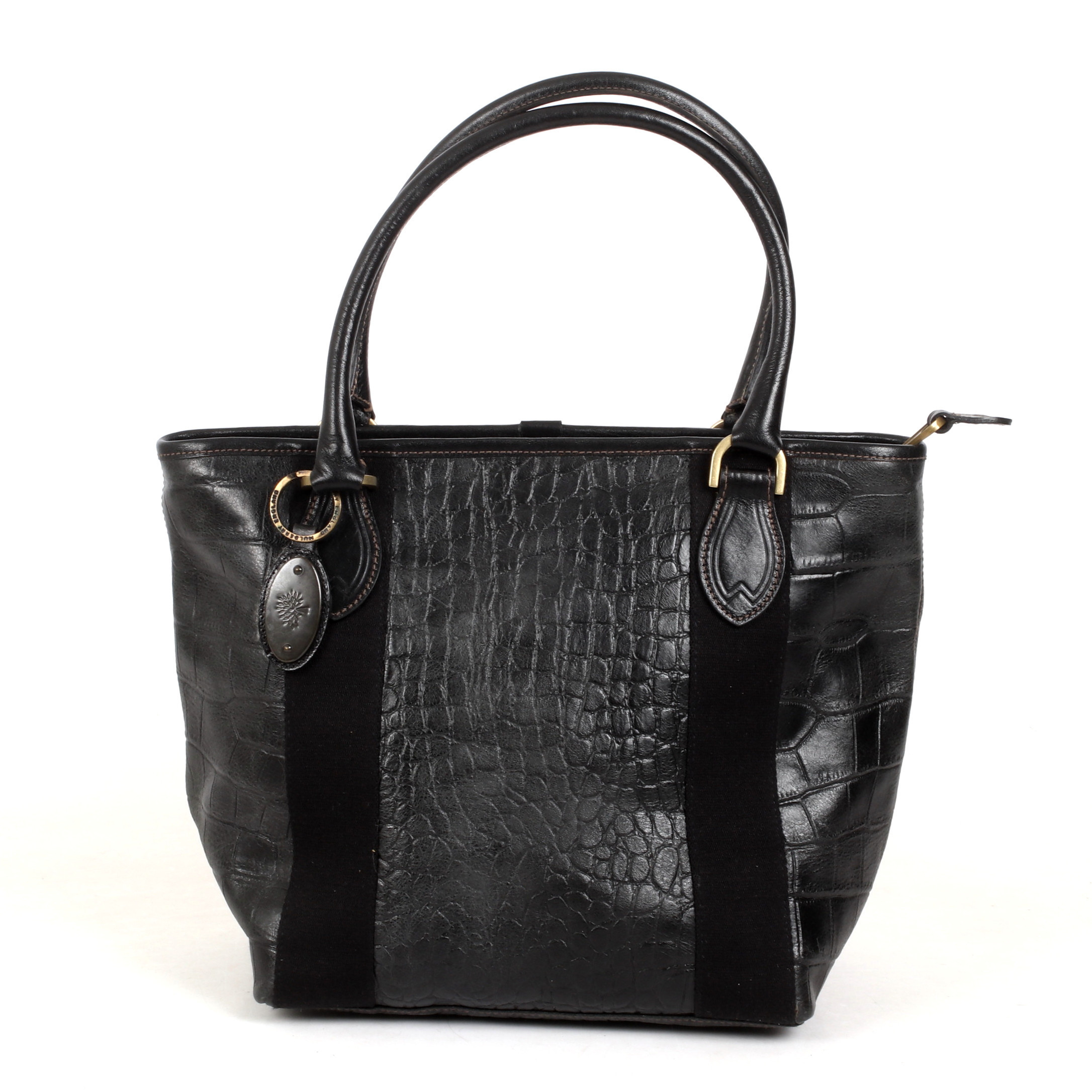 HANDVÄSKA, "Hellier", Darwin-läder, Mulberry, England.