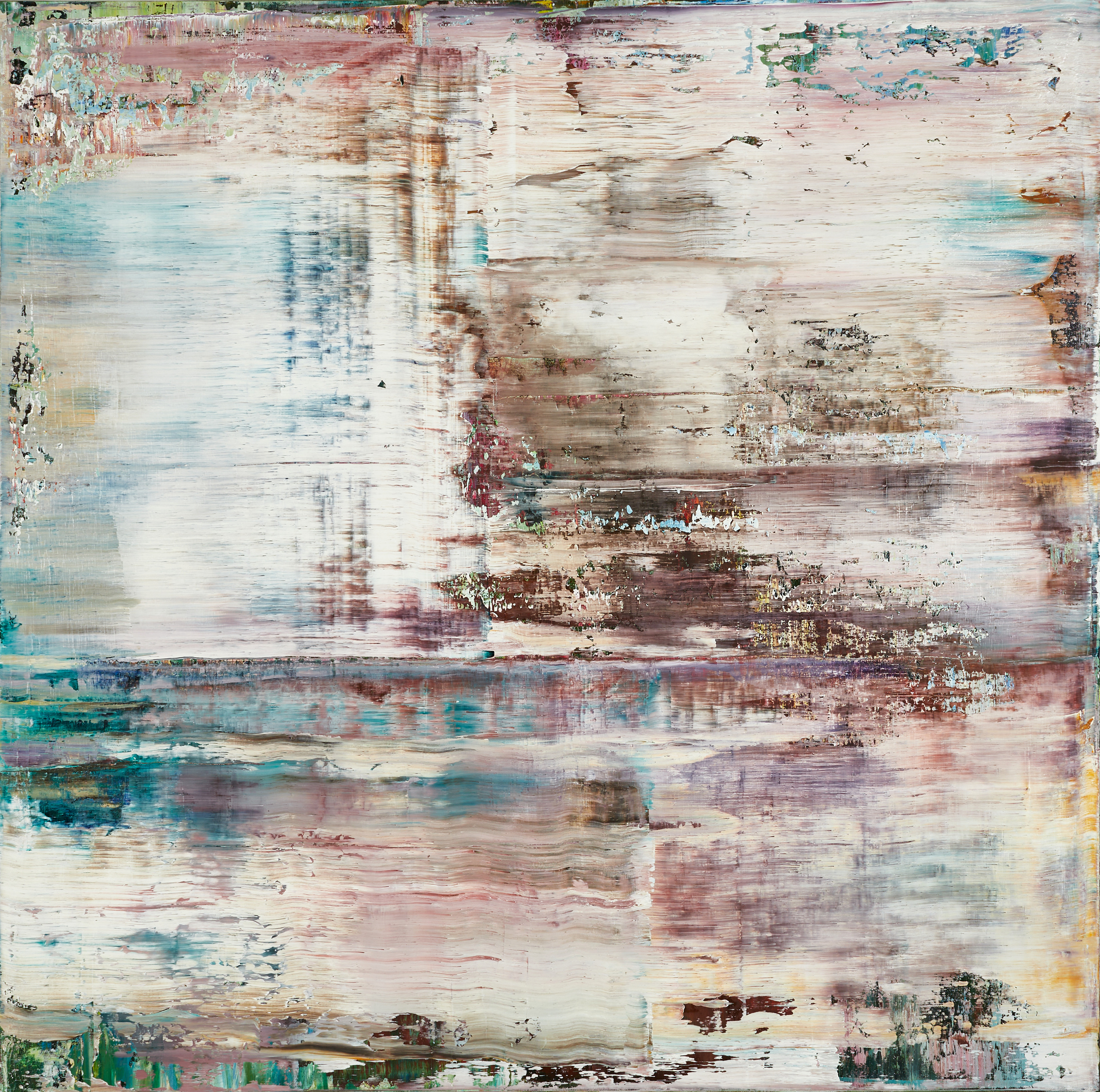 ANNA ROSENBÄCK (samtida). Abstrakt komposition, signerad a tergo 192/ A. rosenbäck -17, olja på duk.