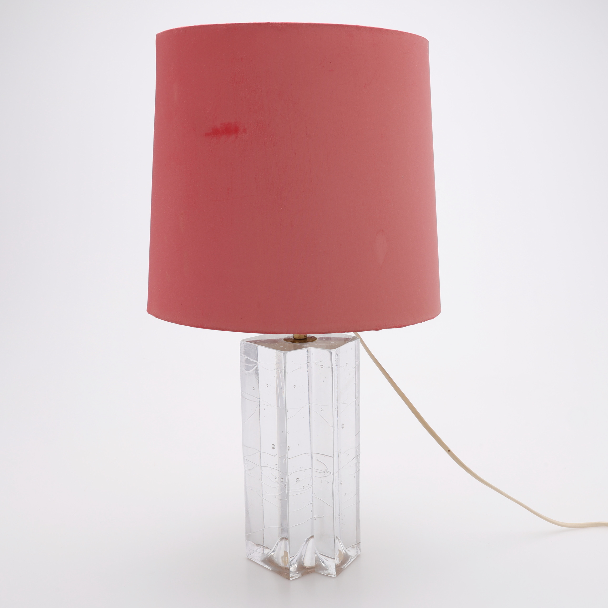 TIMO SARPANEVA. BORDSLAMPA, GLAS, "ARKIPELAGO", IITTALA, FINLAND.