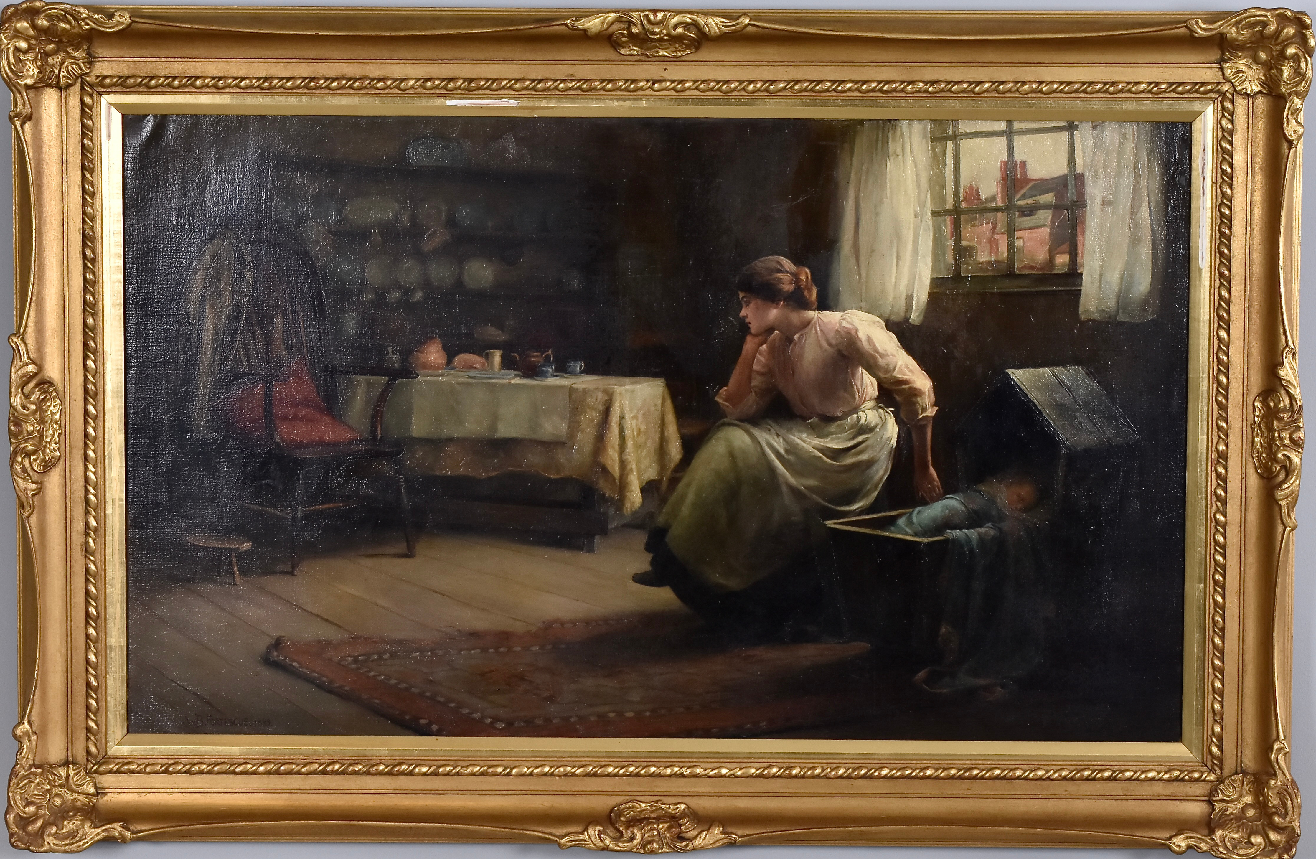 WILLIAM BANKS FORTESCUE. Olja på duk.