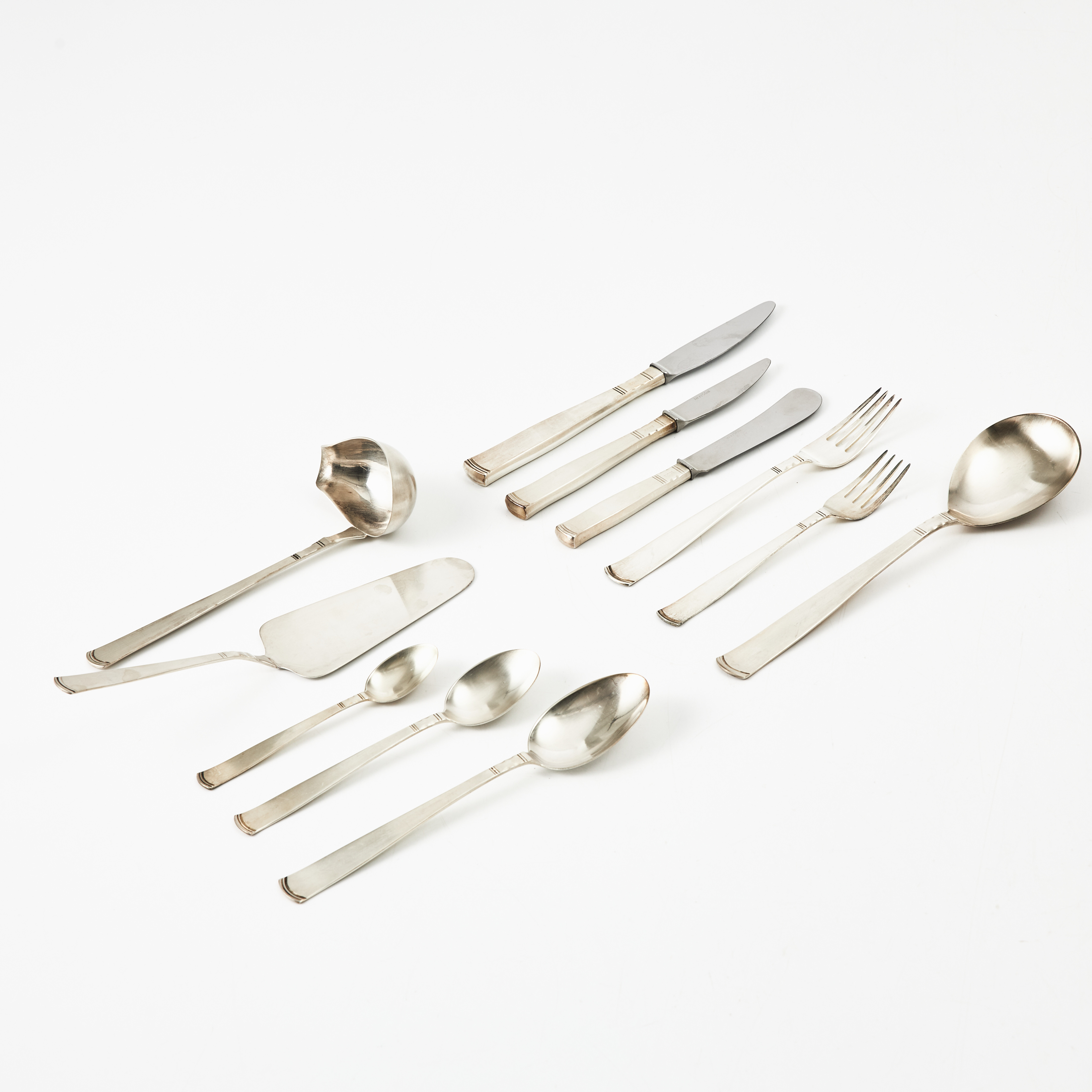 JACOB ÄNGMAN. "Rosenholm", bestick, 90 dlr., silver, GAB, Stockholm 1980-tal.