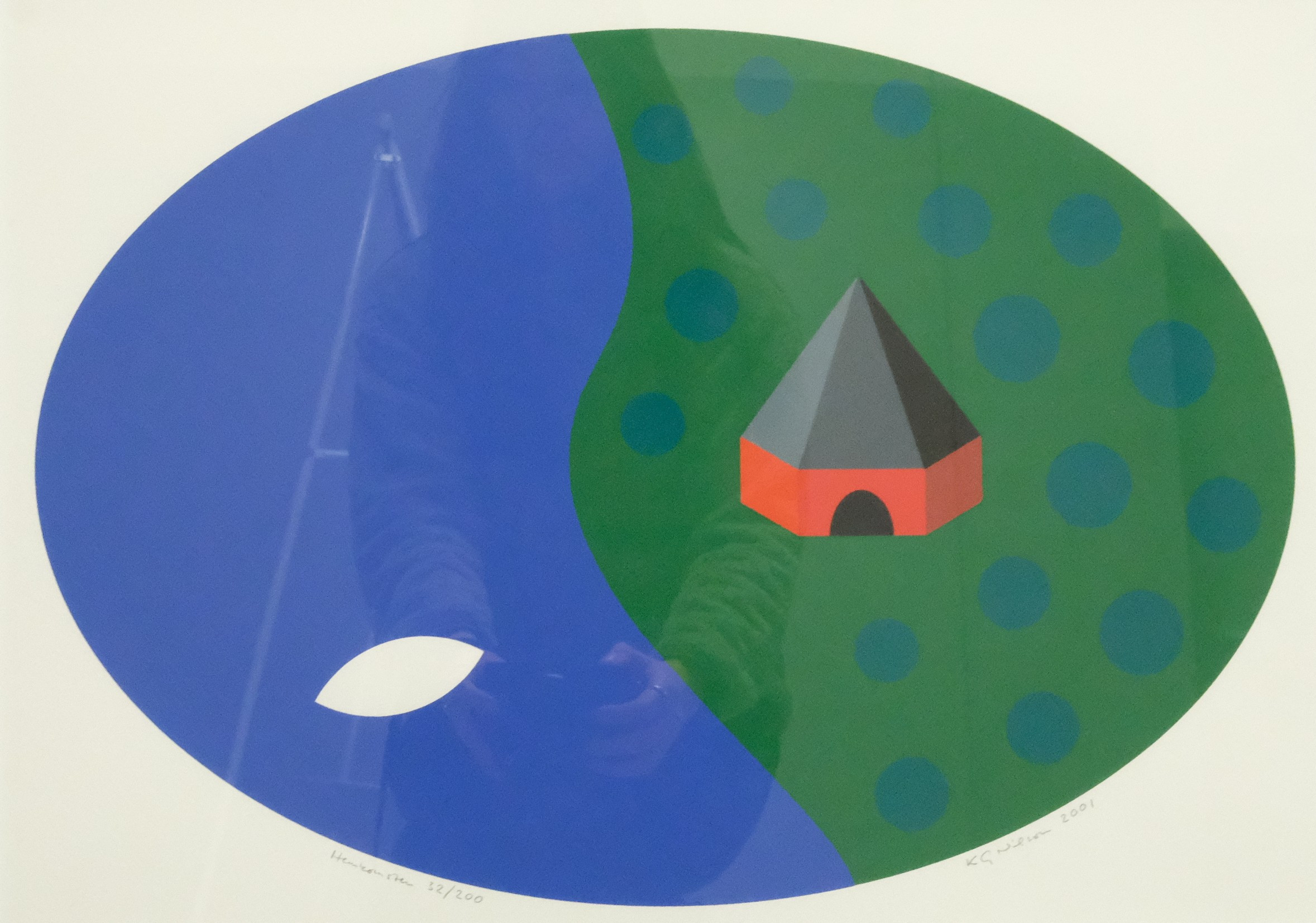 KARL-GUSTAF NILSON. LITOGRAFI. "HEMKOMSTEN". 2001.