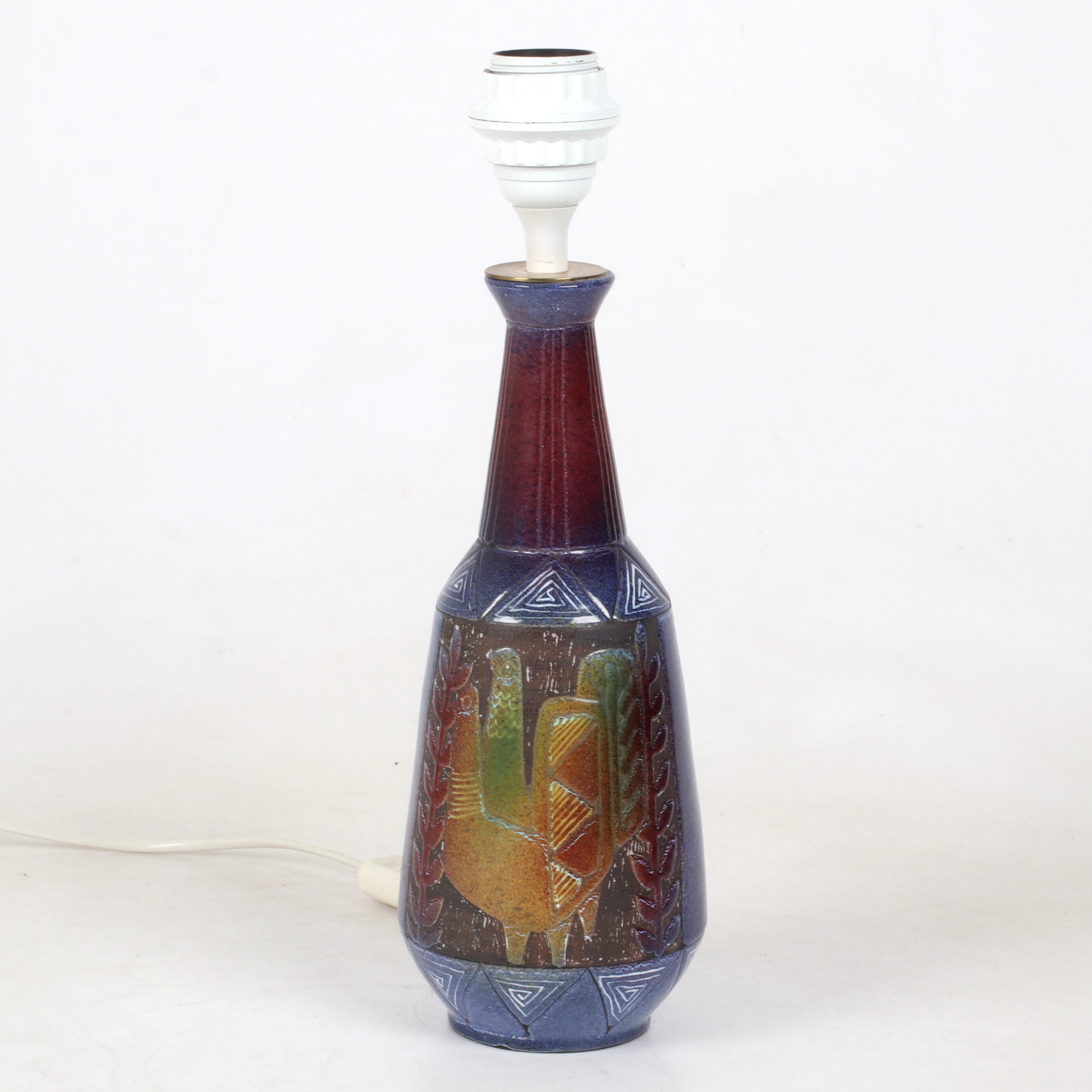 BORDSLAMPA, stengods, Törngrens Keramik, 1900-talets mitt.