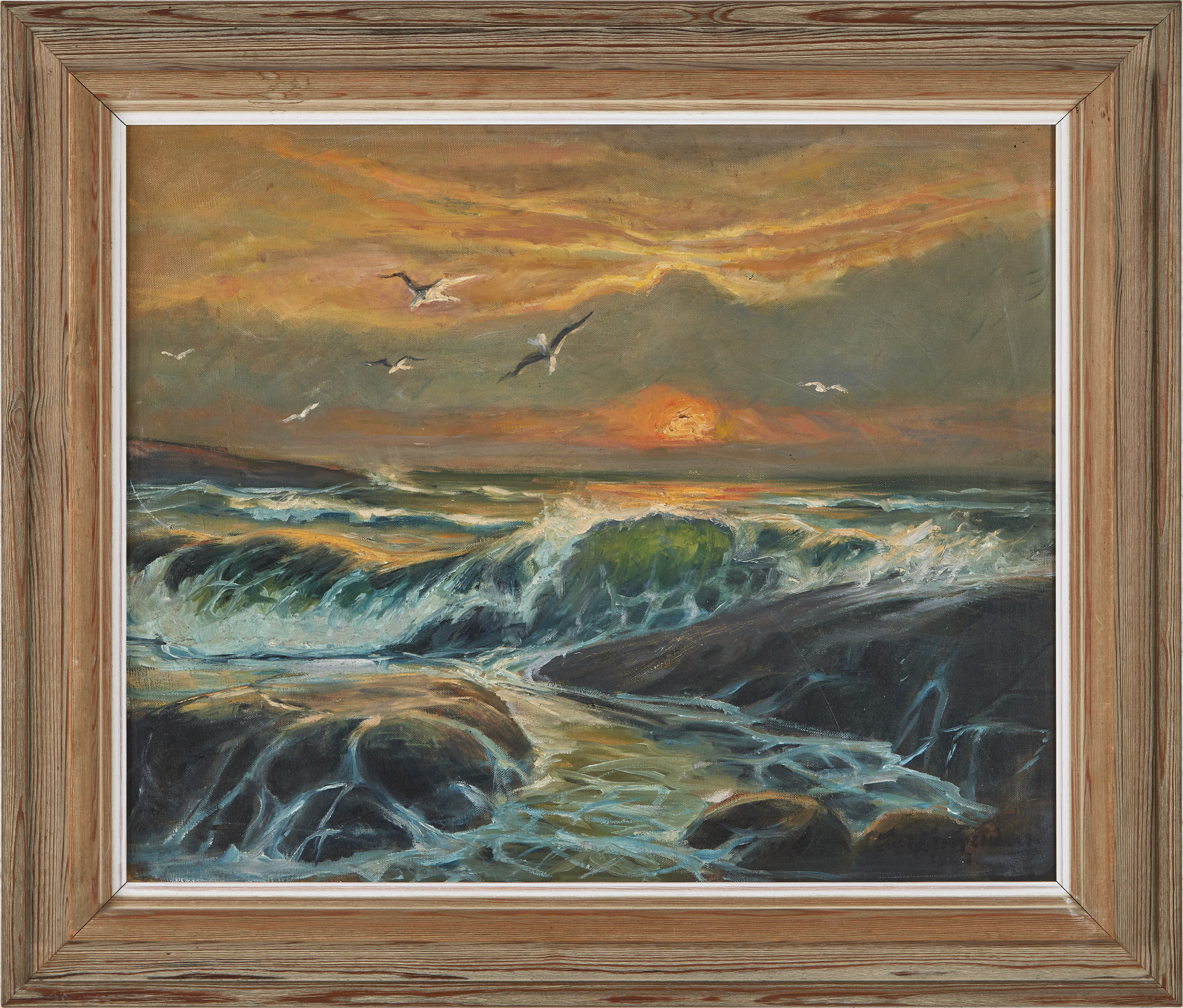 CURT STOOPENDAAL (1893-1965). Havsvy, olja på duk, signerad Curt Stoopendal.