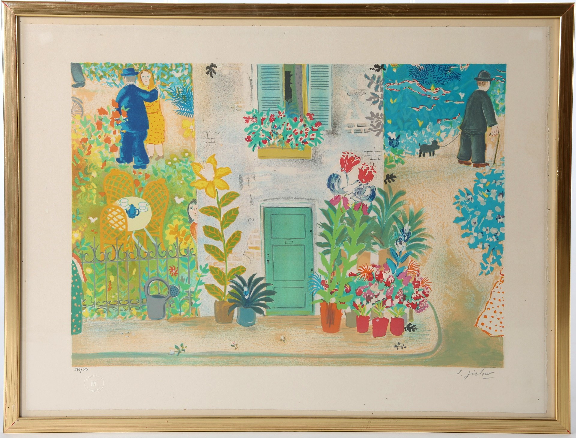 LENNART JIRLOW. 1936-2020. Färglitografi, signerad.