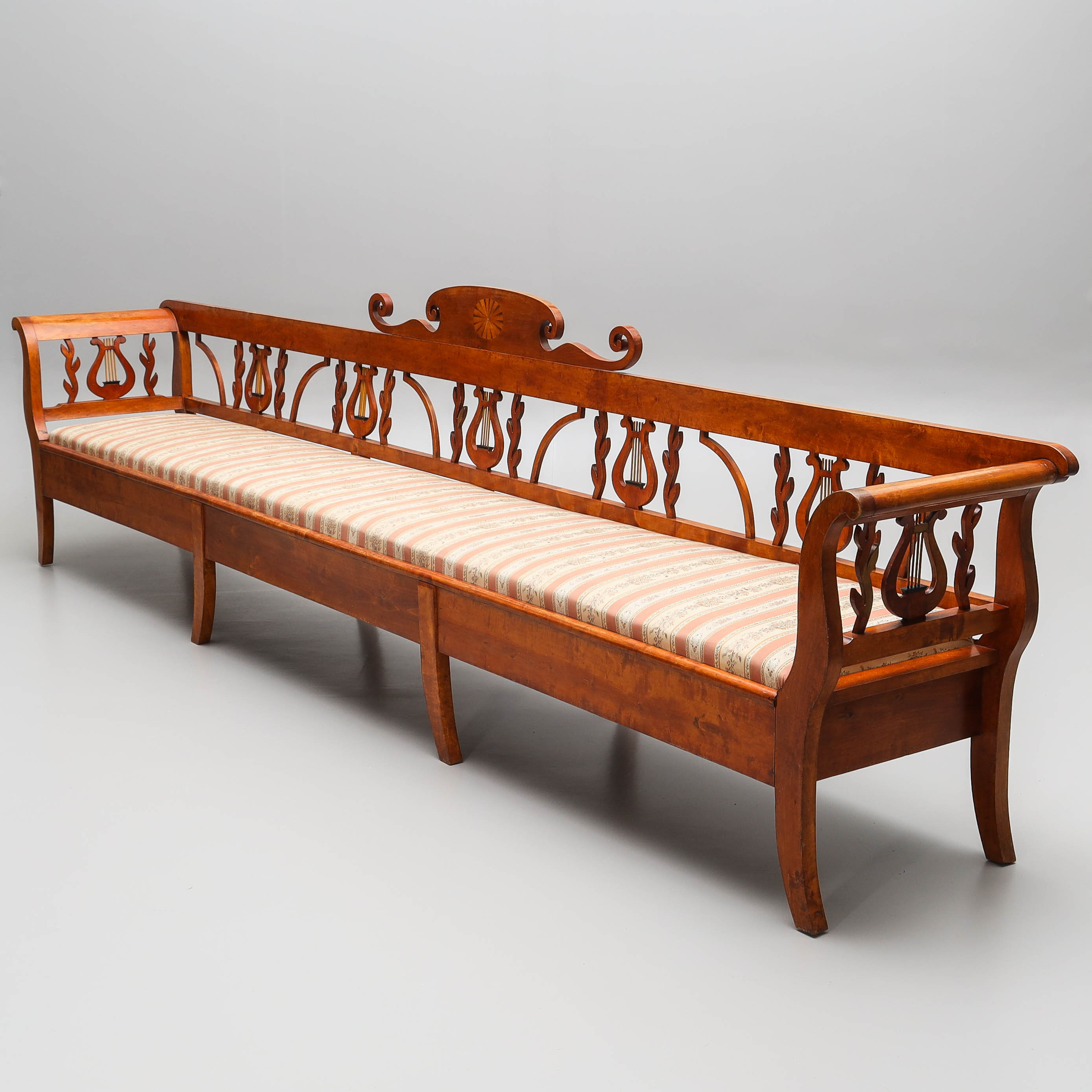 LÅNGSOFFA/SALONGSSOFFA, Karl-Johan stil, 1800-talets mitt.