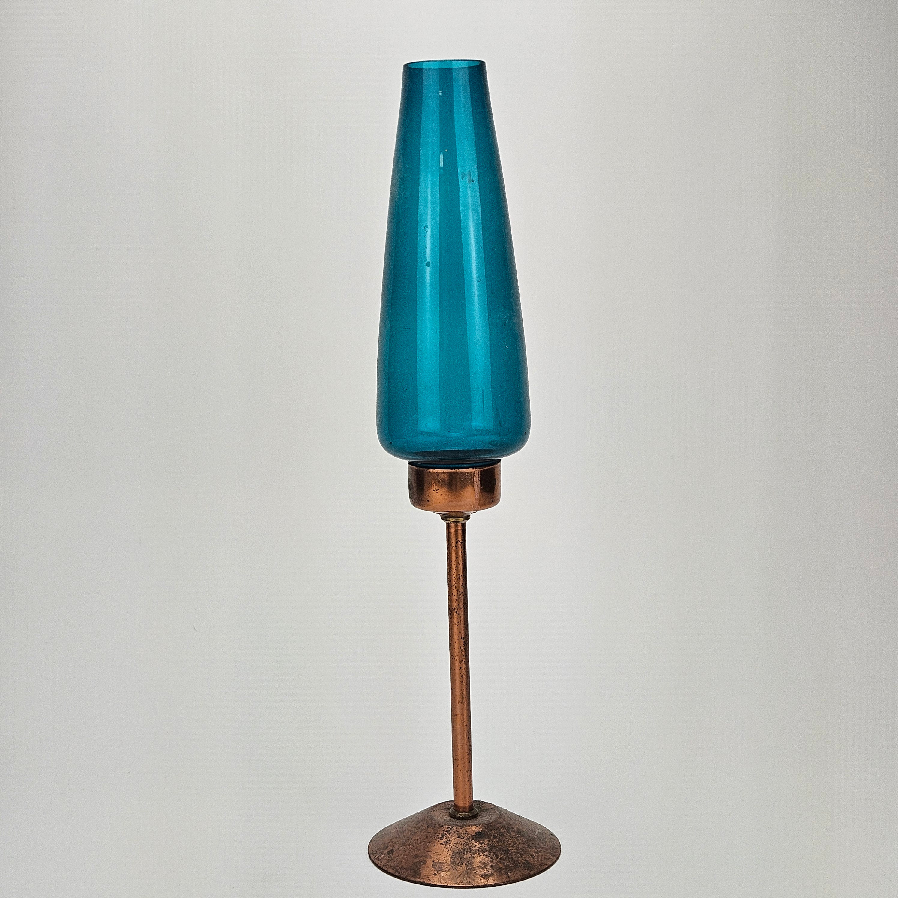 LJUSLYKTA, koppar och glas, Sverige, 1900-talets andra hälft.