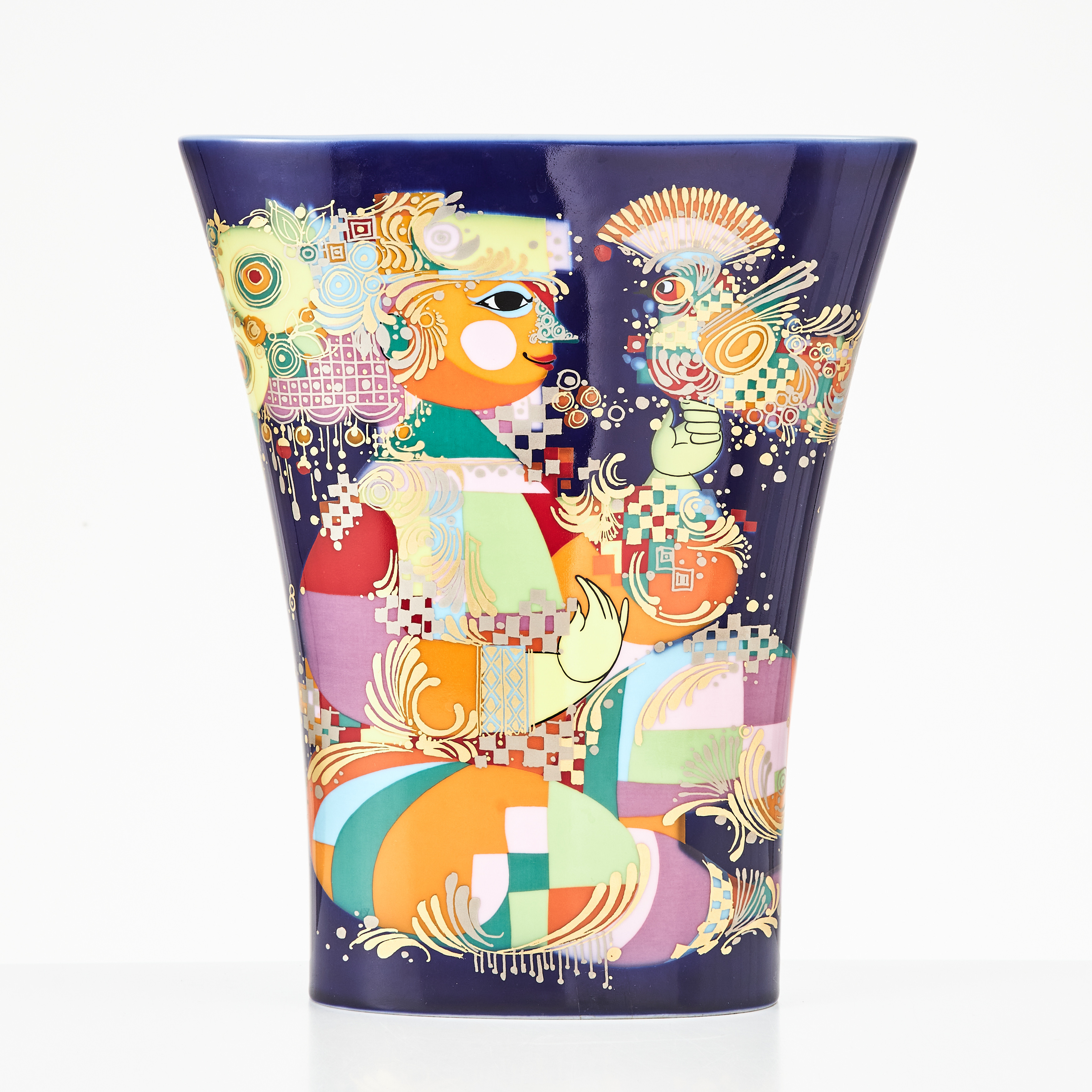 BJÖRN WIINBLAD. "1001 Nacht", vas, porslin, Tyskland, Rosenthal, 1900-talets sista kvartal.