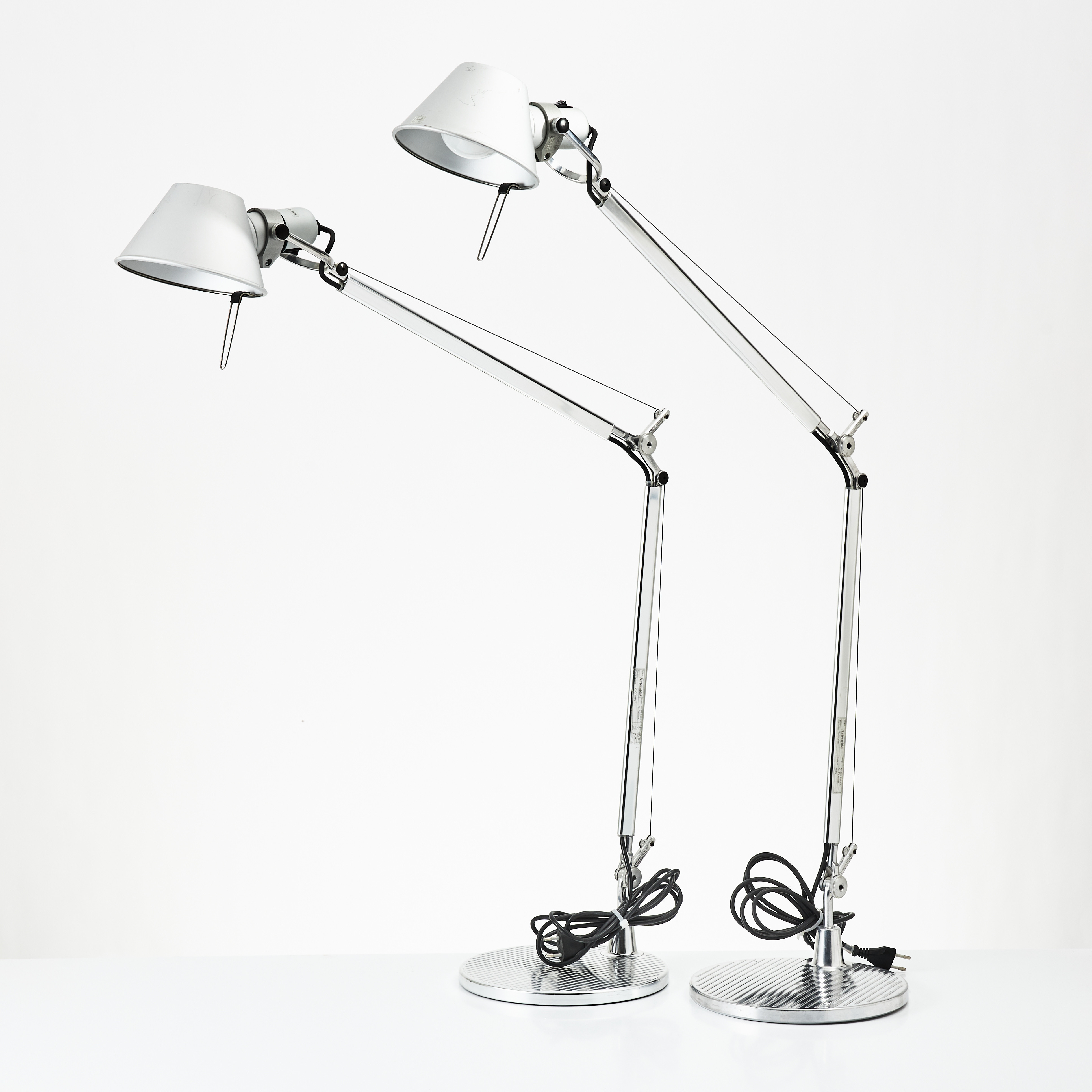MICHELE DE LUCCHI & GIANCARLO FASSINA. Skrivbordslampor, 1 par, "Tolomeo", Artemide, Italien, 1900-talets andra hälft.