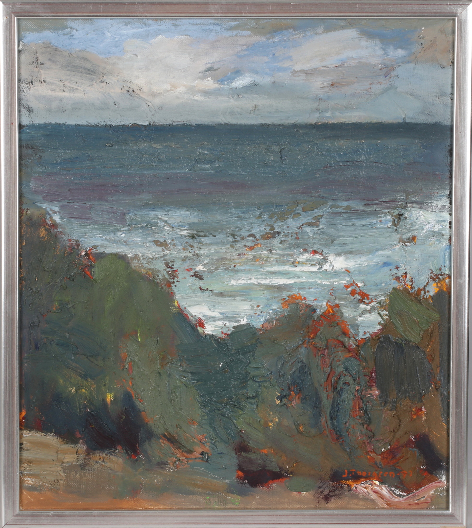 JOHN THORNGREN. "Vid havet", olja på duk, signerad och daterad -97.