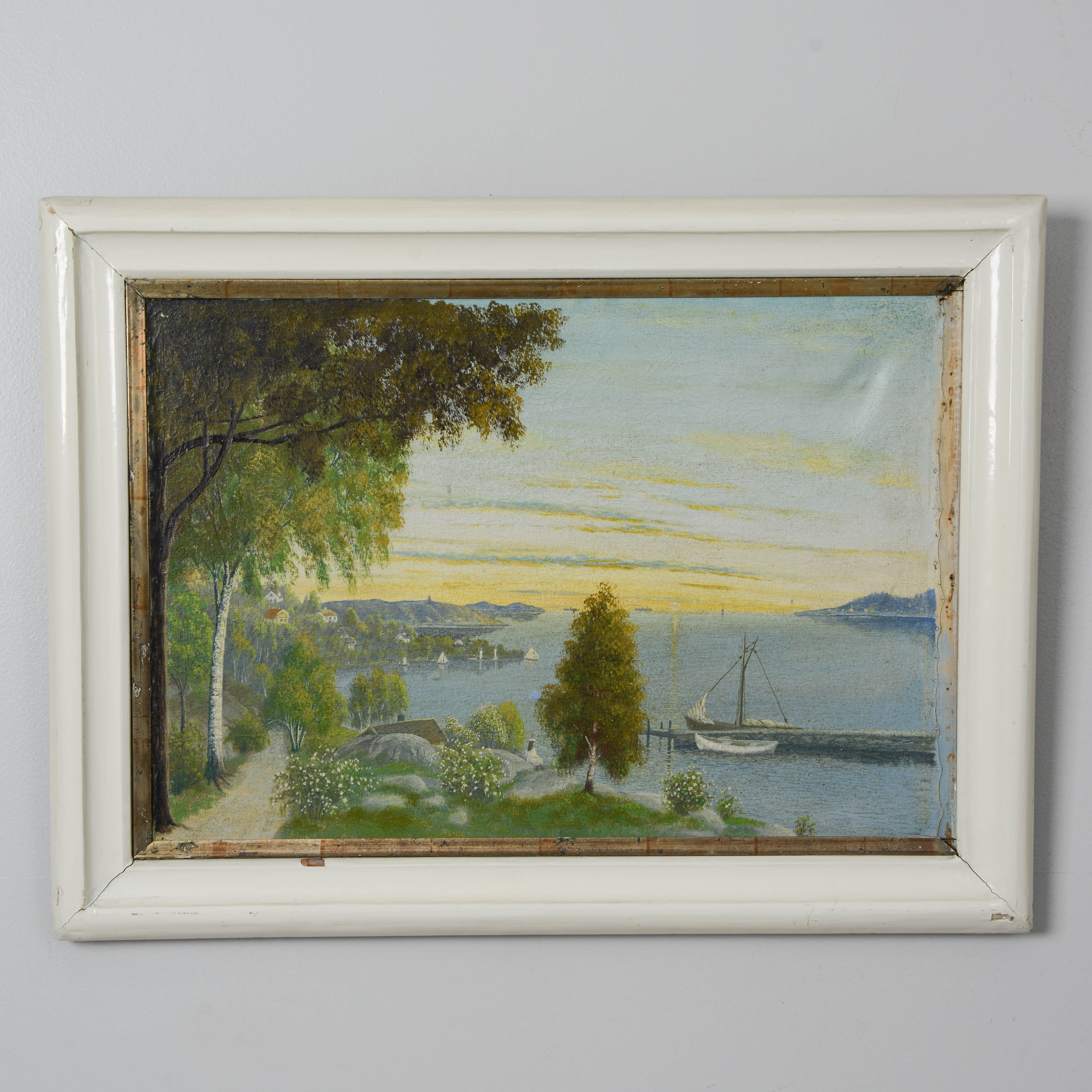 OKÄND KONSTNÄR. Sommarlandskap, olja på duk.