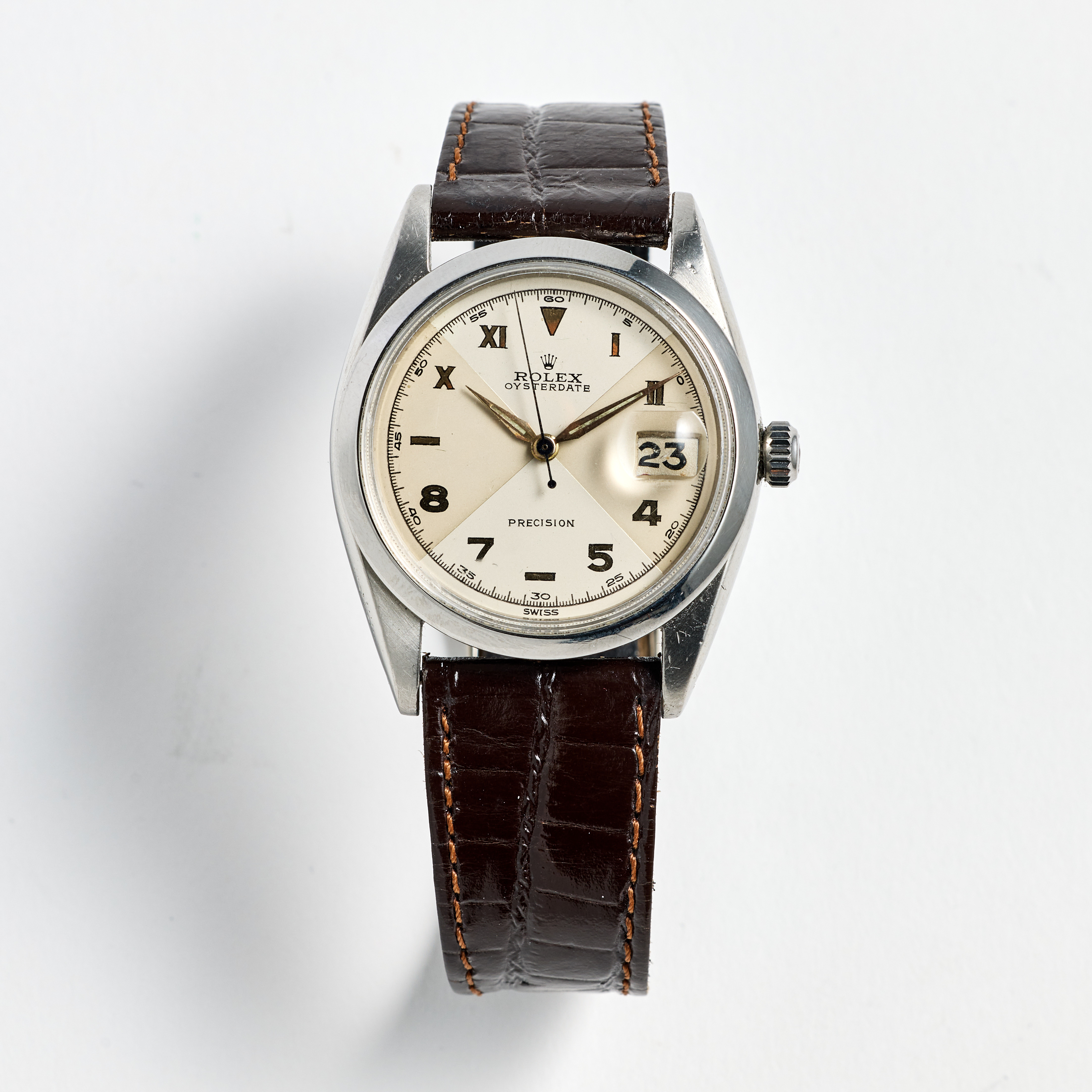 ROLEX, Oysterdate, Precision (Swiss), armbandsur, 34 mm, stål, ca 1962.