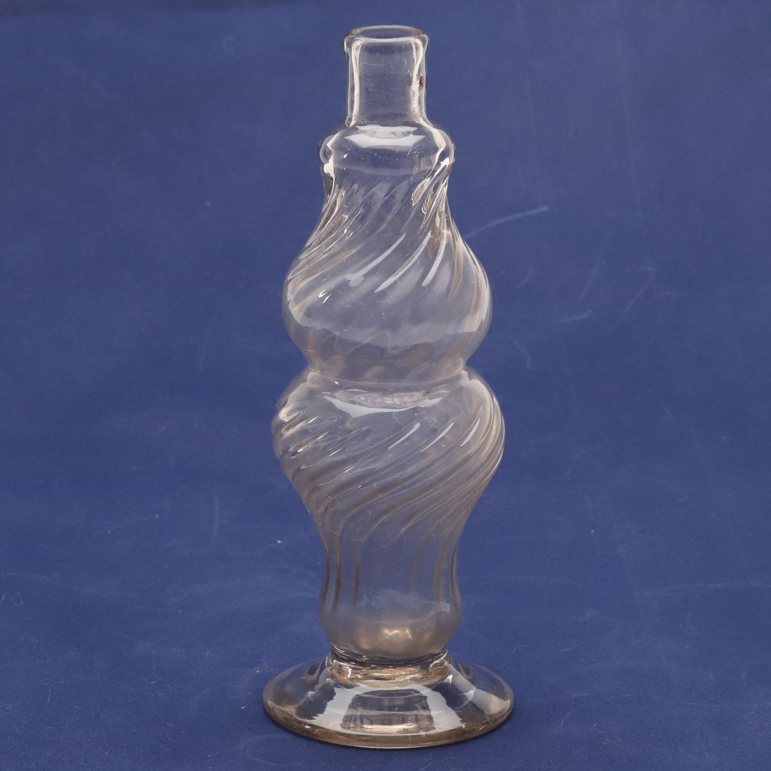 VINÄGERFLASKA / SOCKERRUSKA, glas, Sverige, rokoko, 1700-tal.