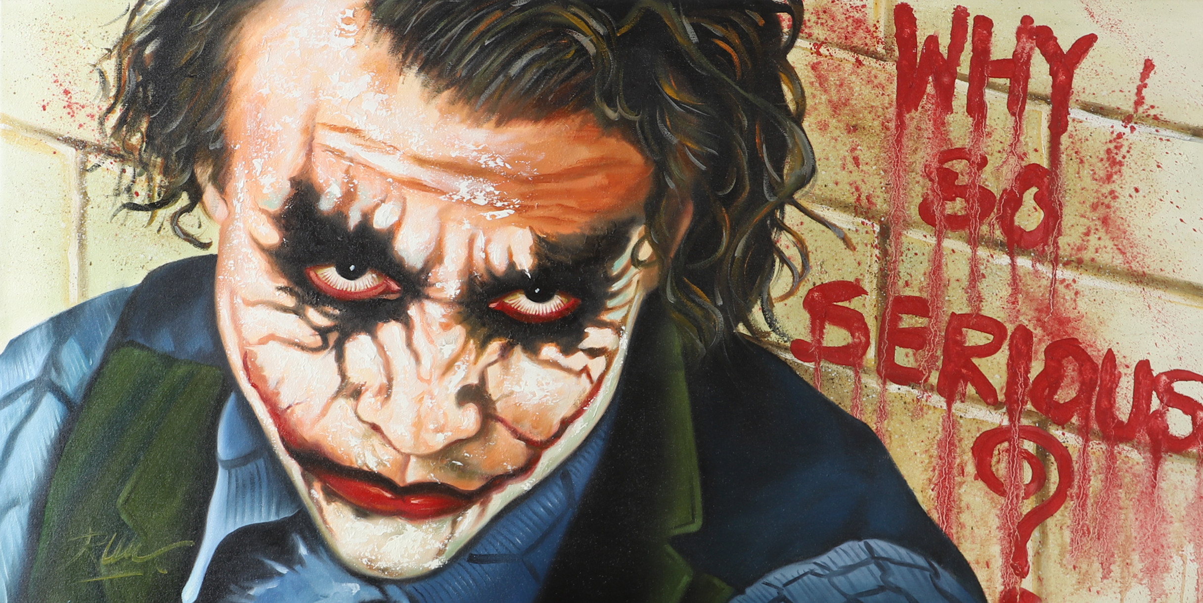 OIDENTIFIERAD KONSTNÄR. Joker, olja på duk, otydligt signerad.