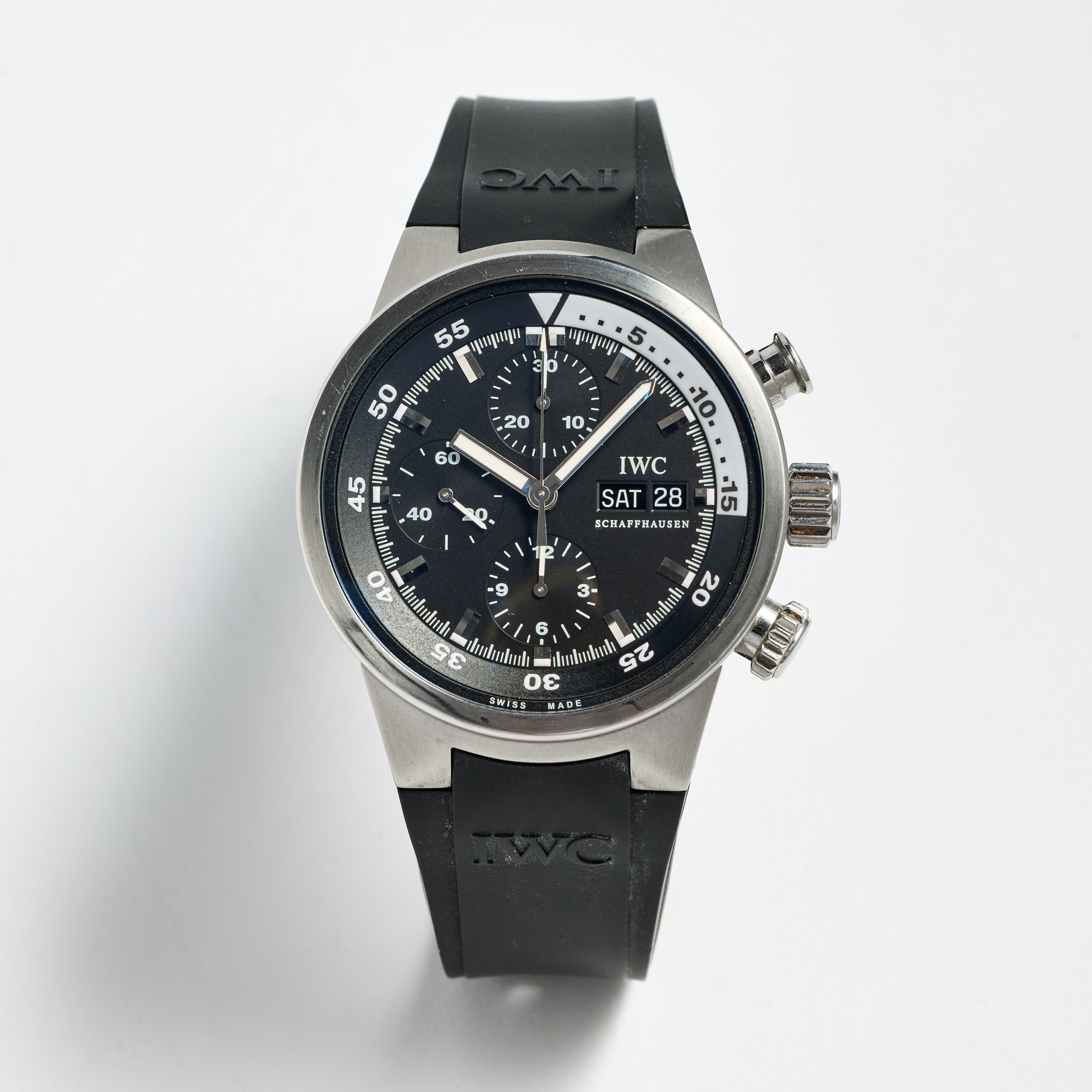 IWC, Schaffhausen, Aquatimer, kronograf, armbandsur, 42 mm, stål, ca 2007.
