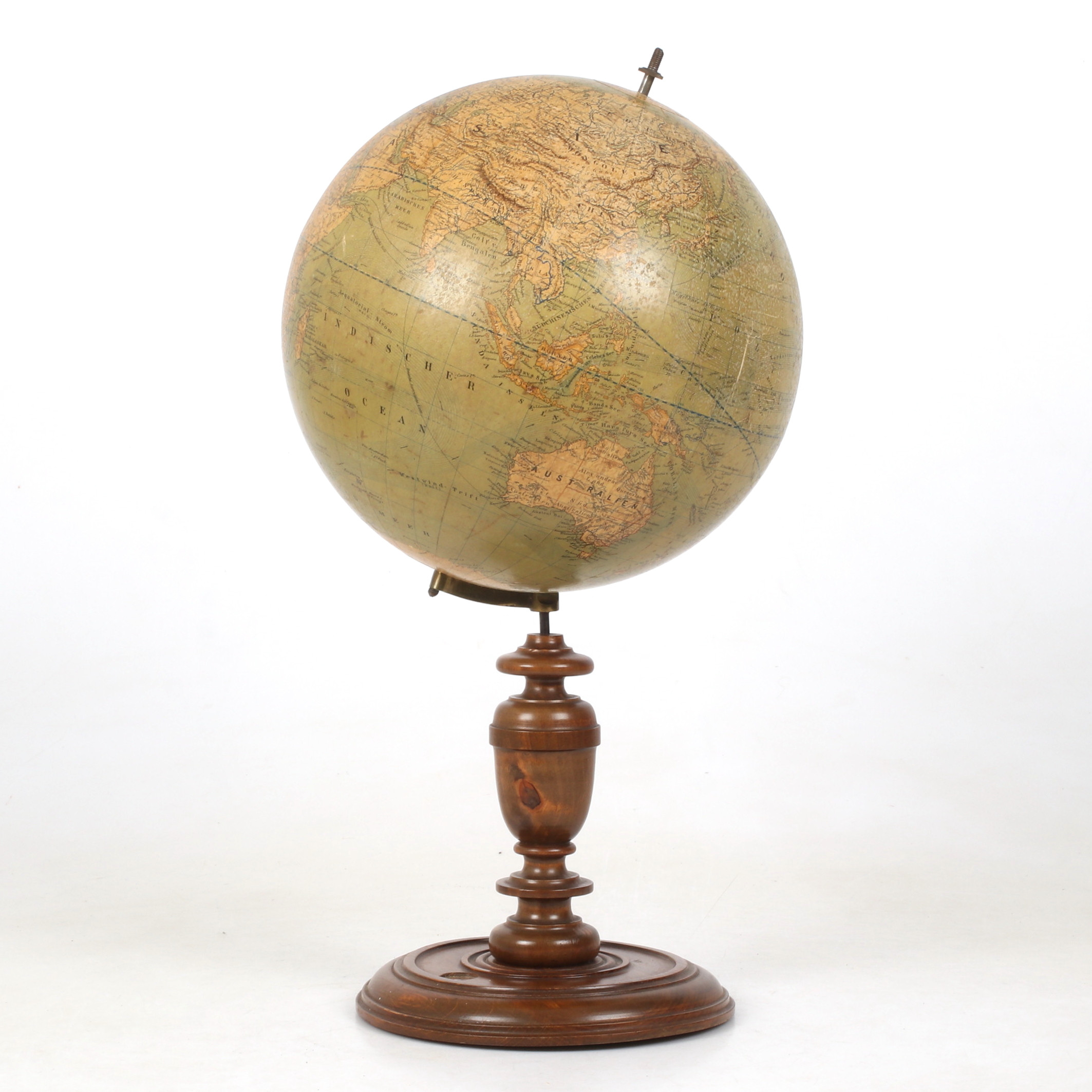 JORDGLOB med kompass, Erd Globus, Ludw. Jul, Meymann, Tyskland, 1900-talets första hälft.