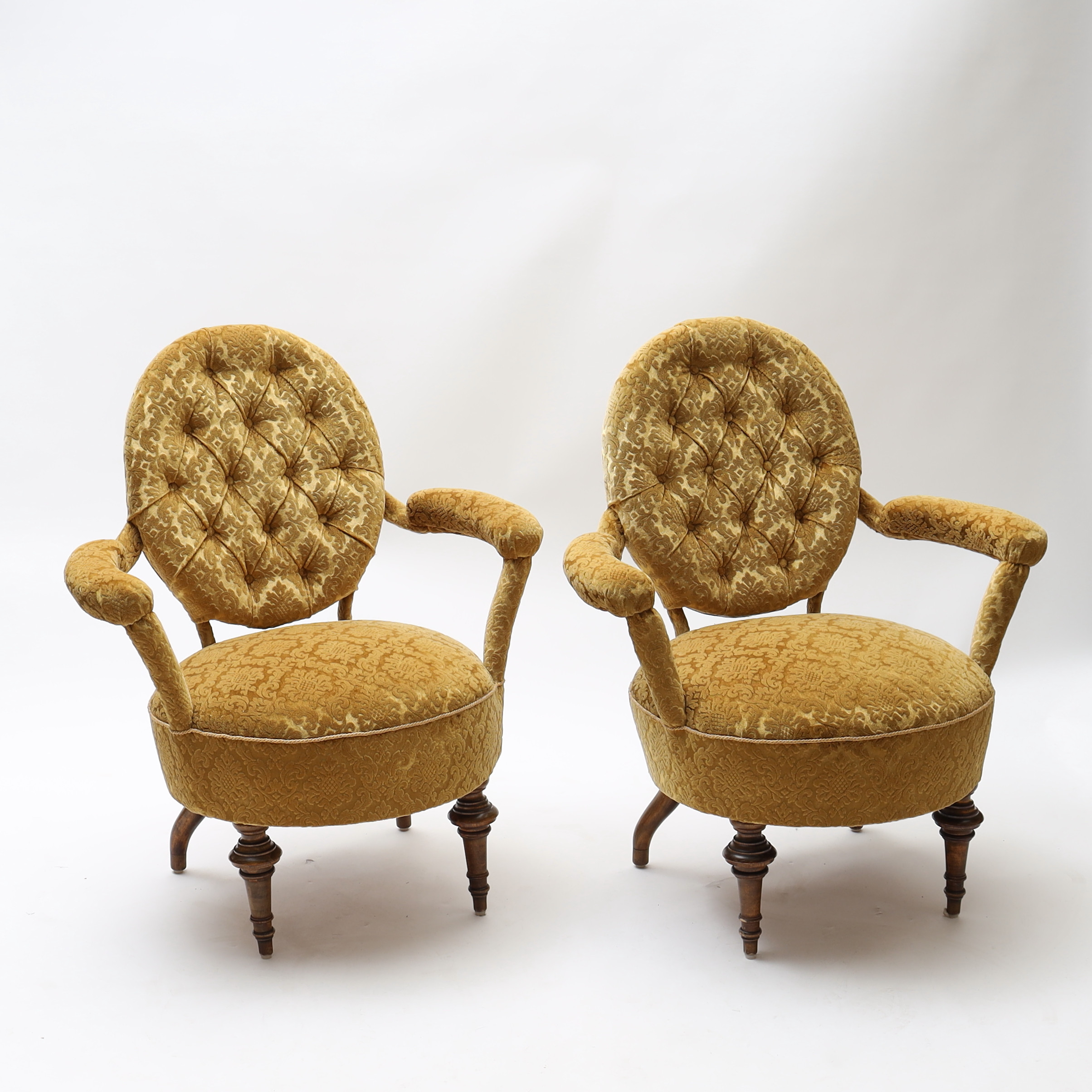 KARMSTOLAR ETT PAR, 1800/1900-tal.