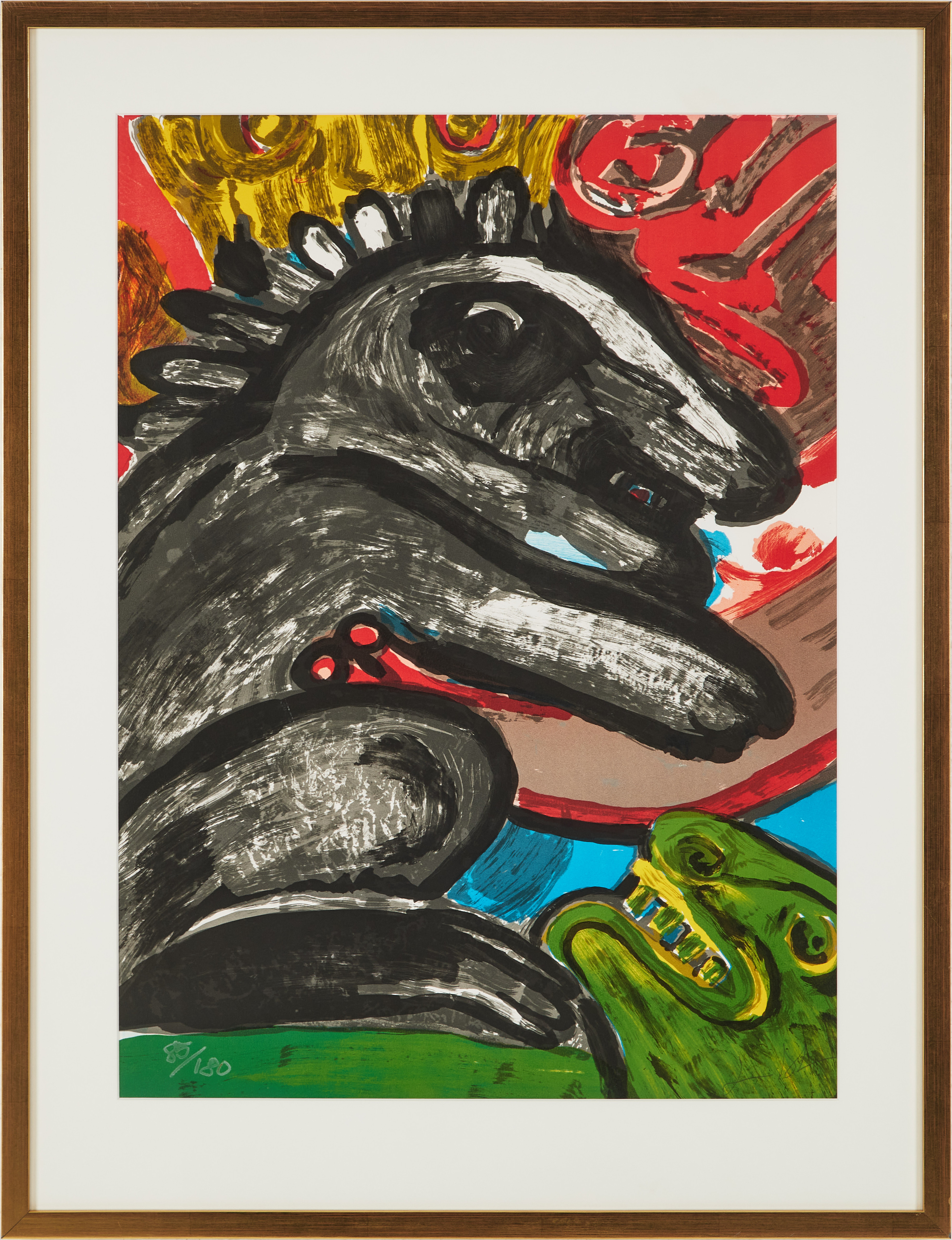 BENGT LINDSTRÖM. Figurkomposition, färglitografi, signerad och numrerad 85/180.