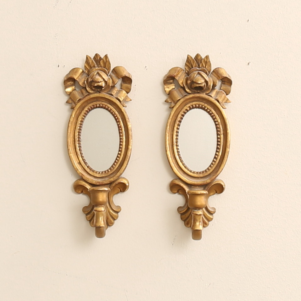 SPEGELLAMPETTER, ett par, 1900-tal.