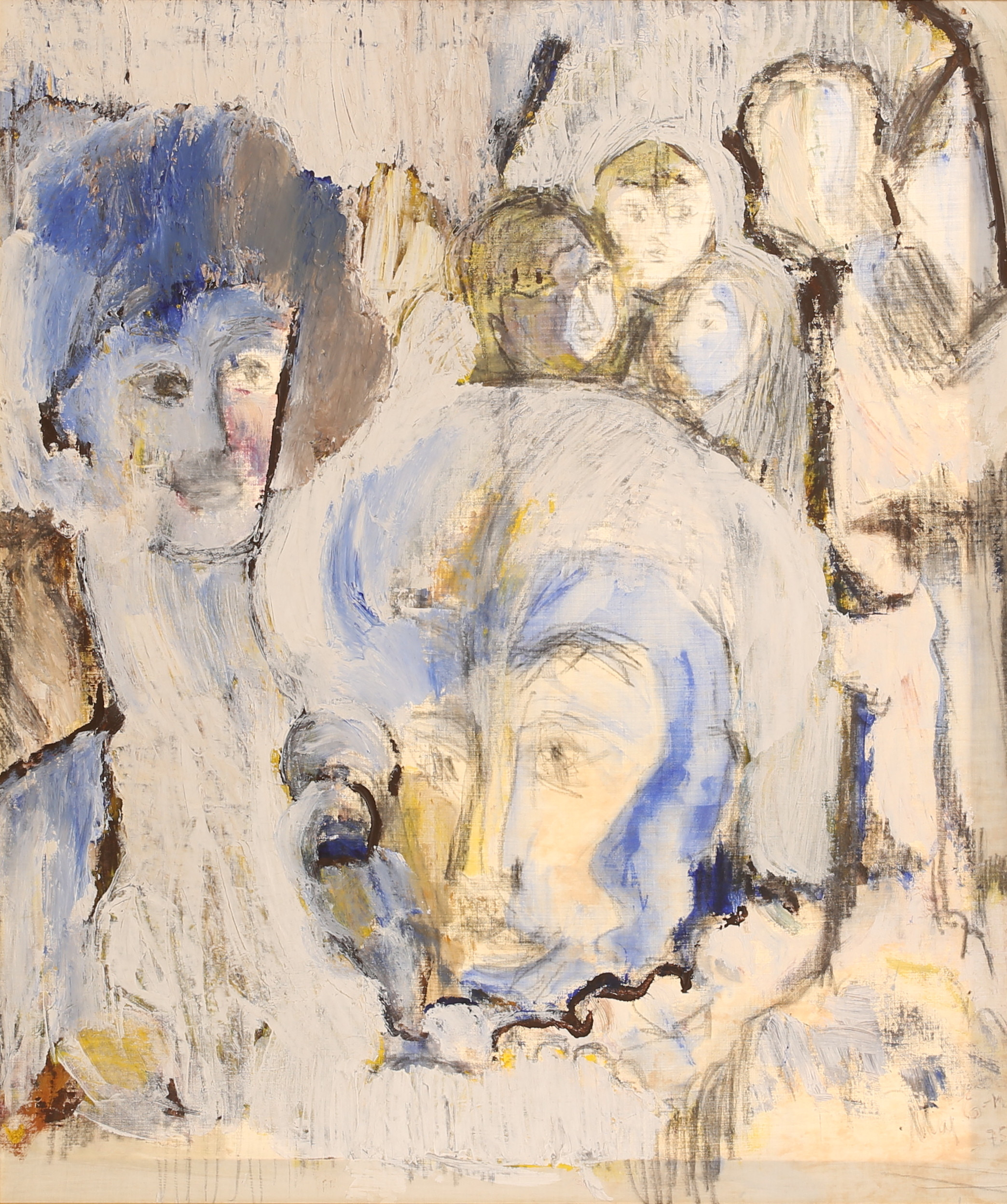 MAJ ENDERSTEIN. Olja på duk, komposition, signerad.